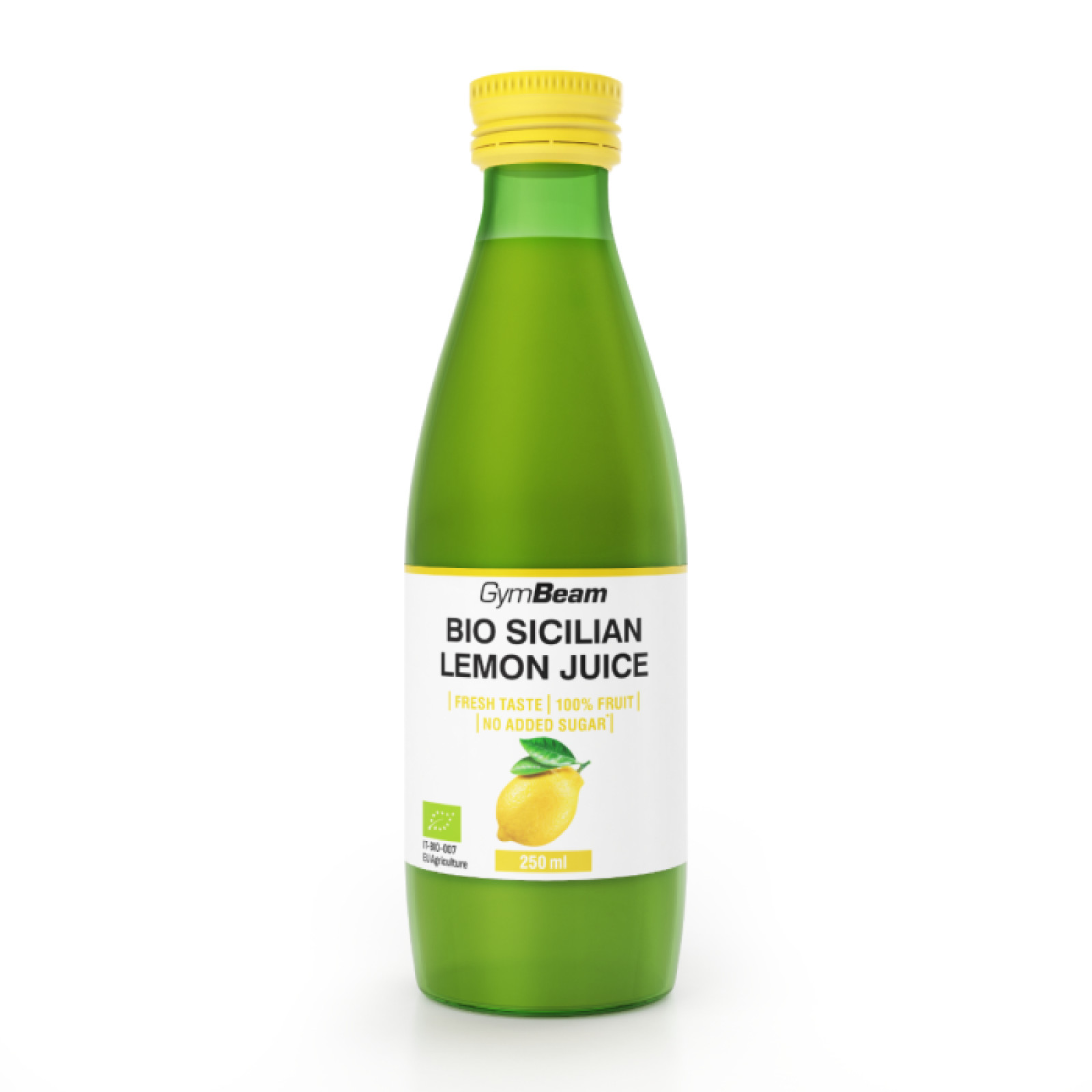 GymBeam BIO Šťava zo sicílskych citrónov - Objem: 250 ml | Hmotnosť: 0,434 g | Balenie: 12 · záber 1