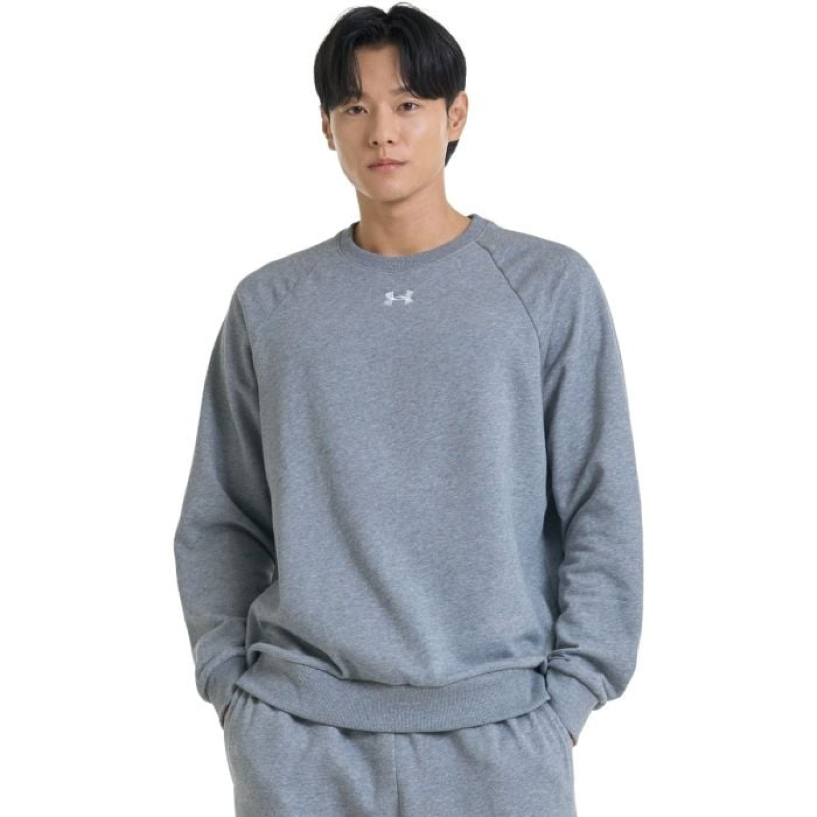 Under Armour Mikina UA Rival Fleece Crew Grey MM · záber 1