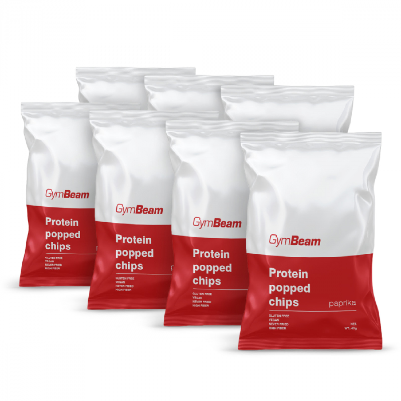 GymBeam Proteínové čipsy paprika - Príchuť: Paprika | Hmotnosť: 0,28 kg · záber 1