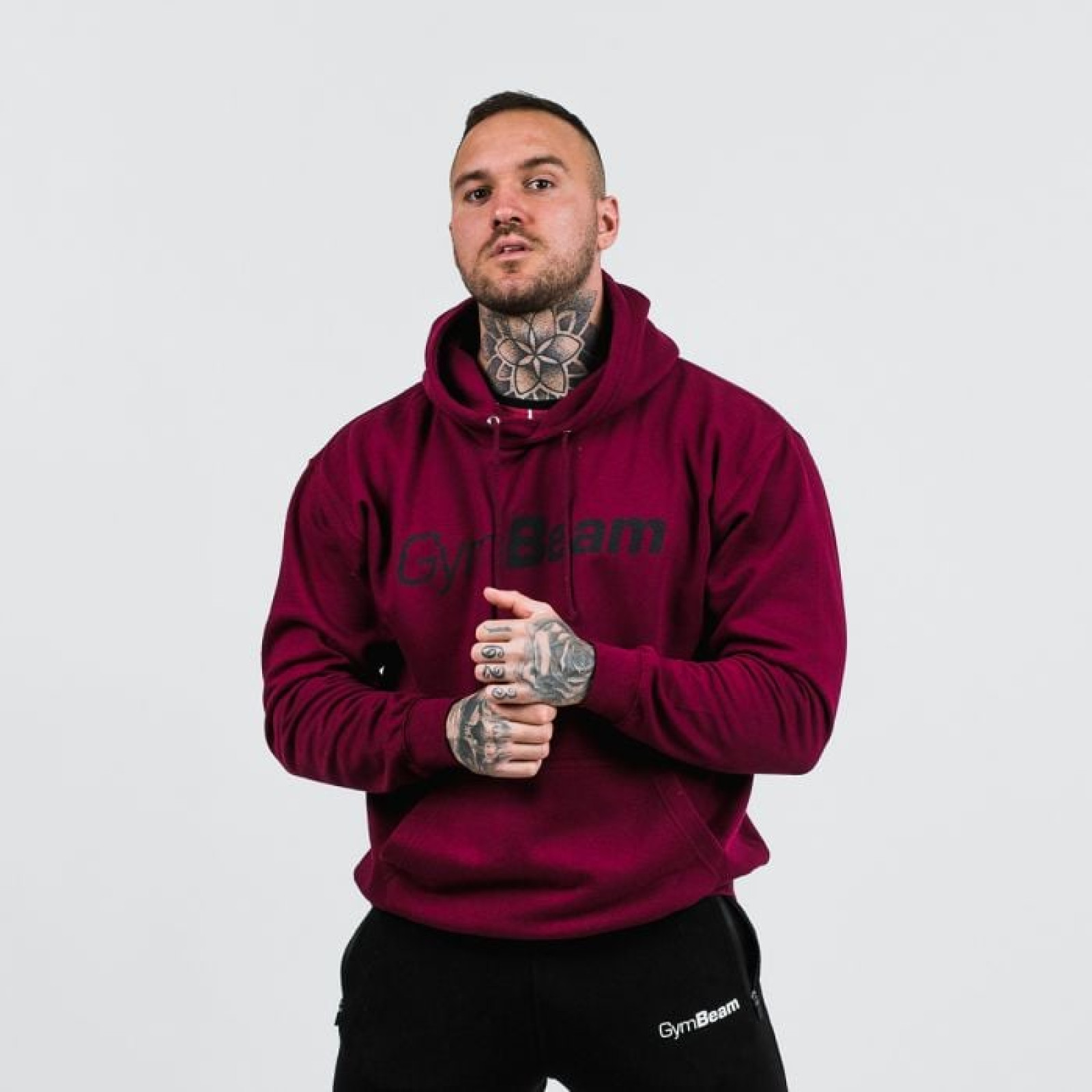 GymBeam Mikina PRO Hoodie Burgundy XXL · záber 1