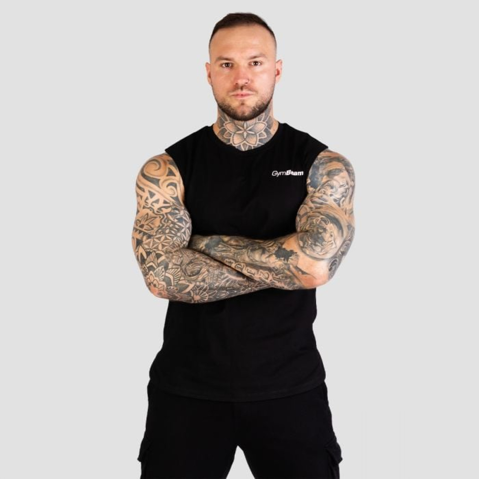 GymBeam Men‘s TRN TankTop Black MM · záber 1