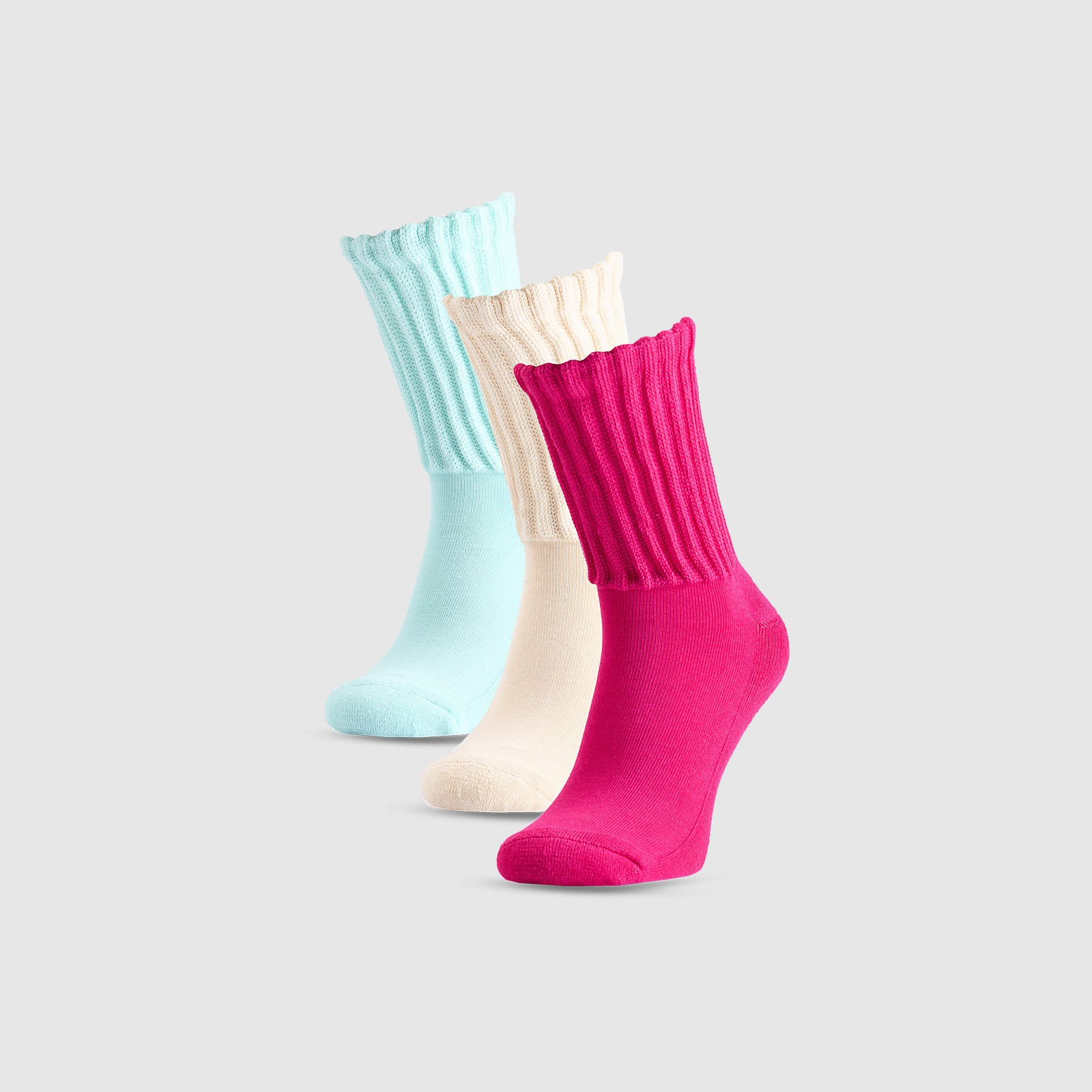Dámske casual ponožky nad členok (3-pack) - multicolor · záber 1