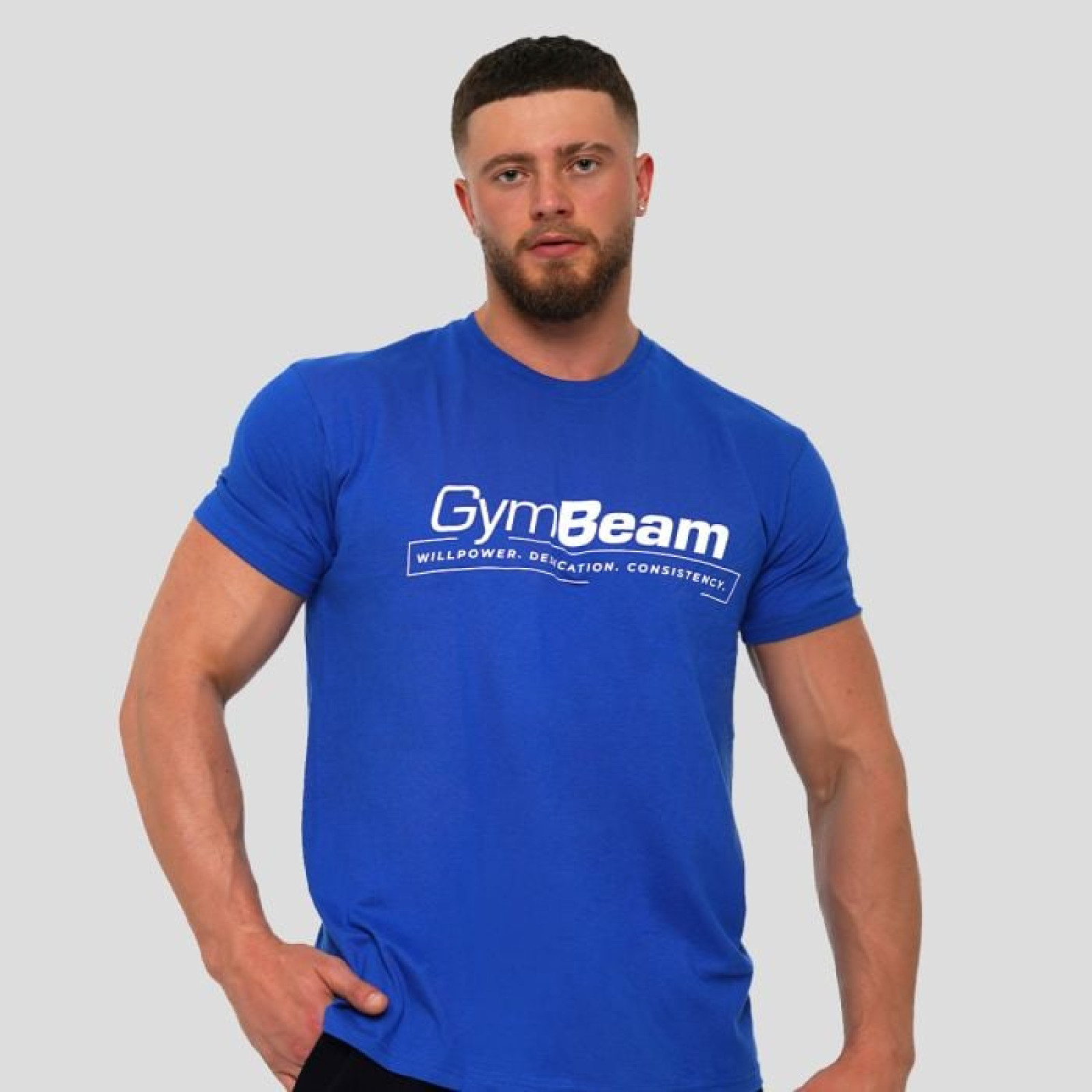 GymBeam Tričko Willpower Royal Blue SS · záber 1