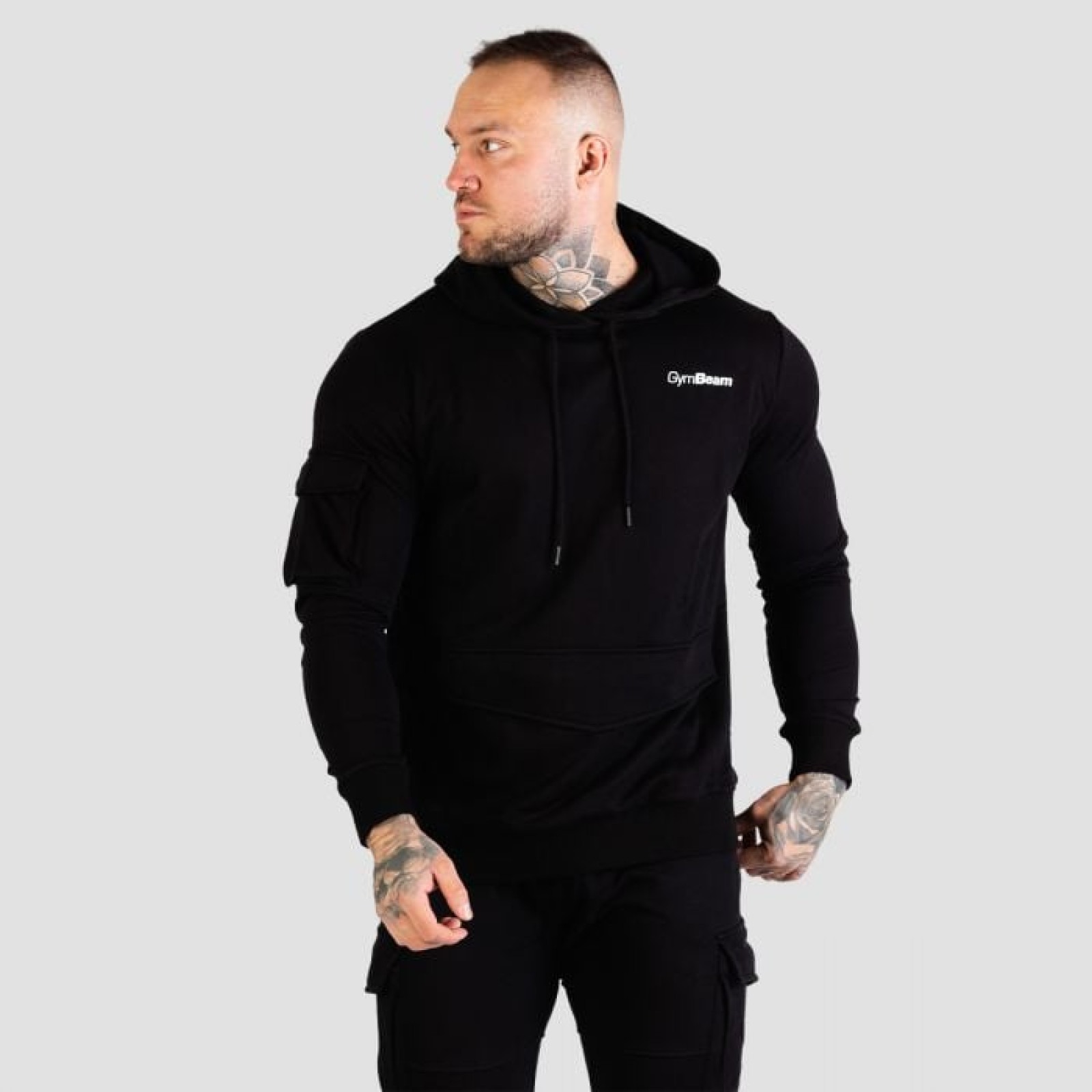 GymBeam Mikina TRN Hoodie Black SS · záber 1