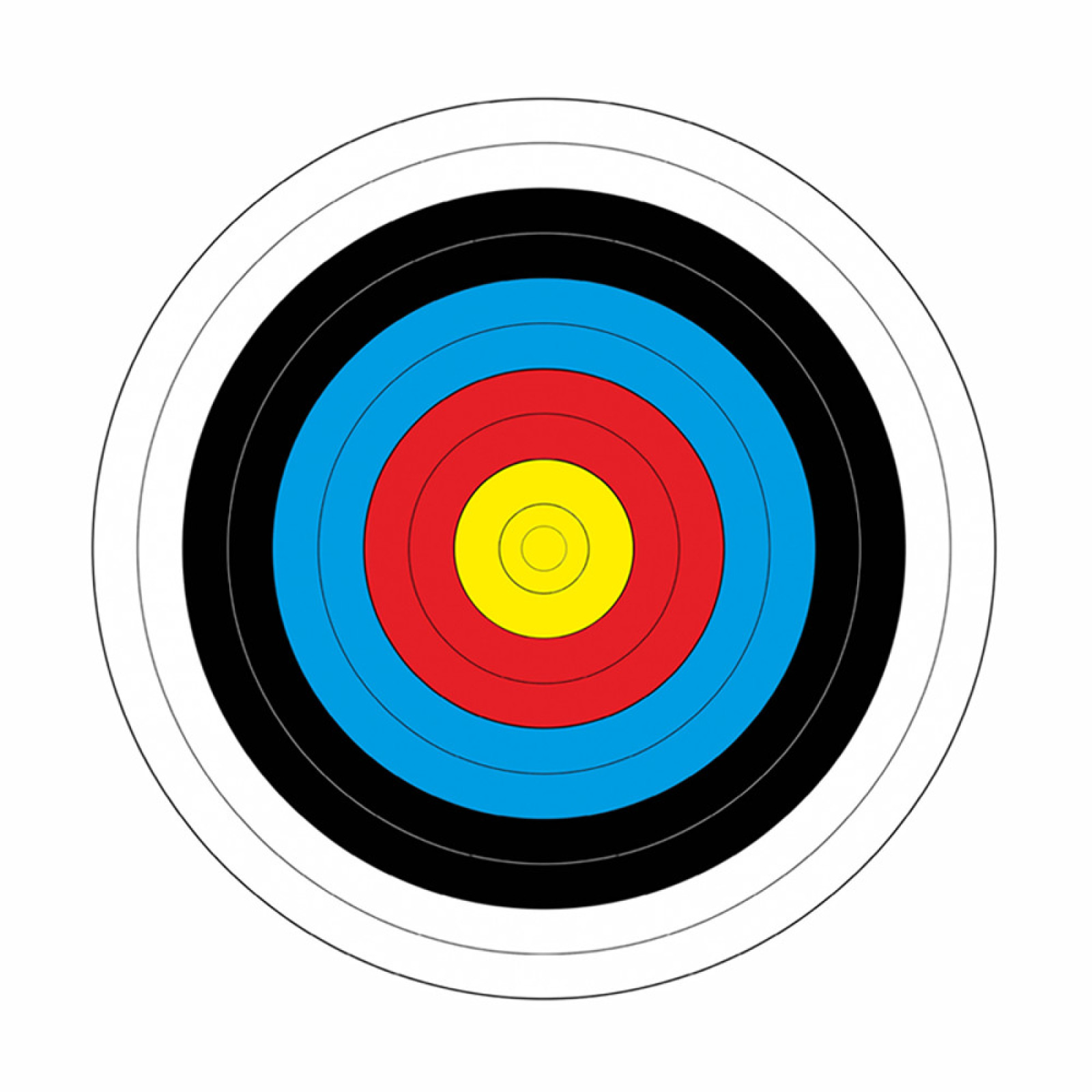 Yate Papierový terč Yate priemer 40 cm 10 ks · záber 1