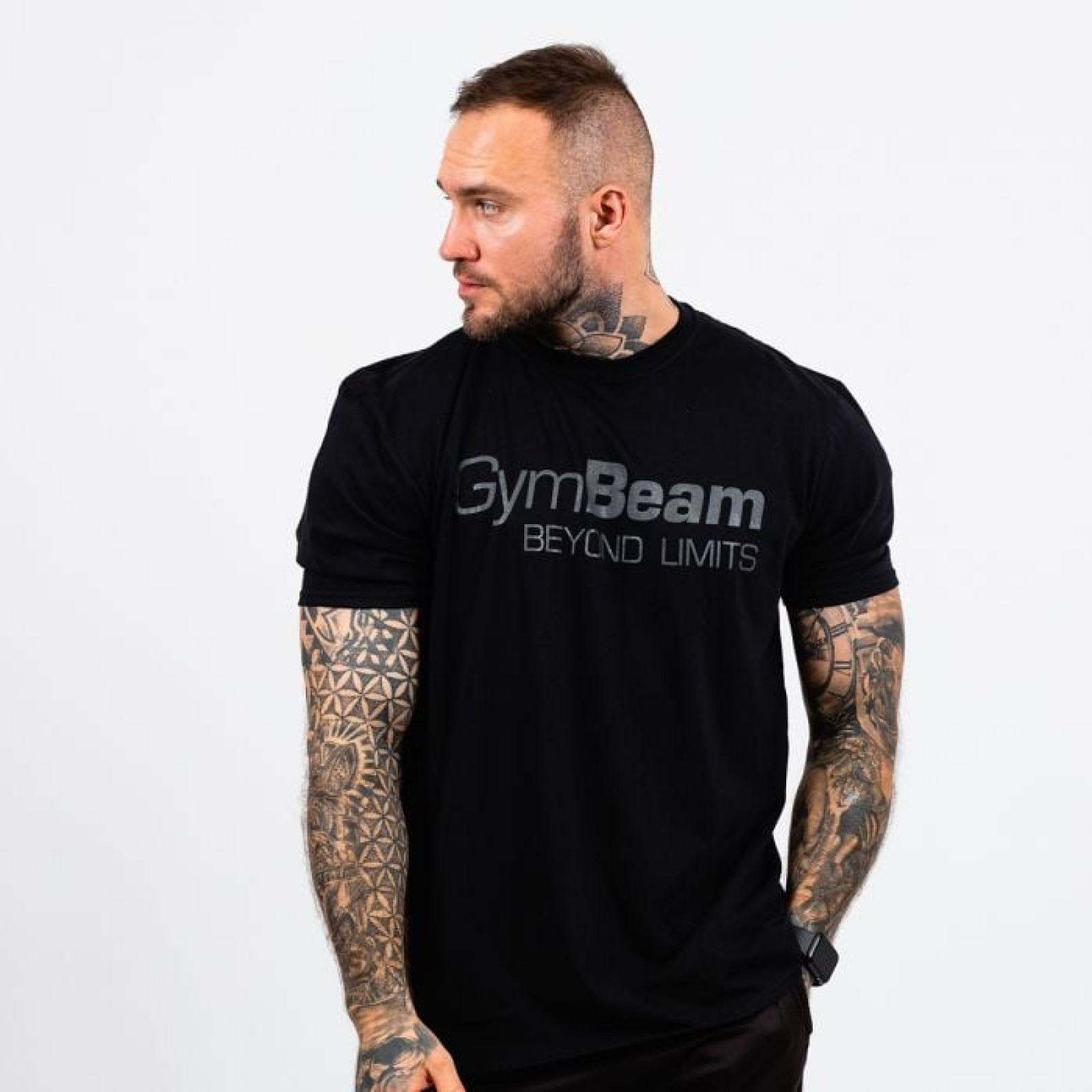 GymBeam Tričko Beyond Limits Black LL · záber 1