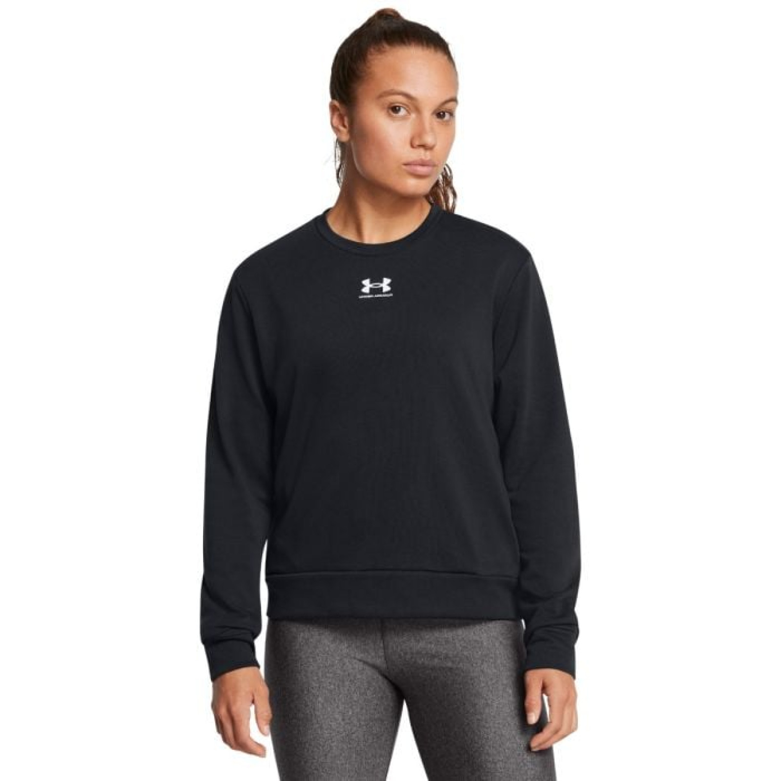 Under Armour Dámska mikina Rival Terry Crew Black LL · záber 1