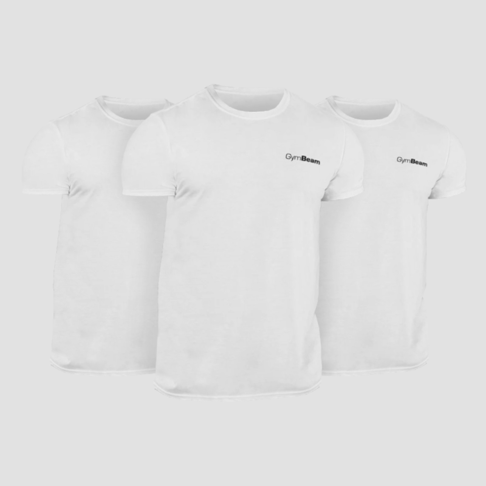 GymBeam Tričko Basic 3Pack White L - 3pack · záber 1