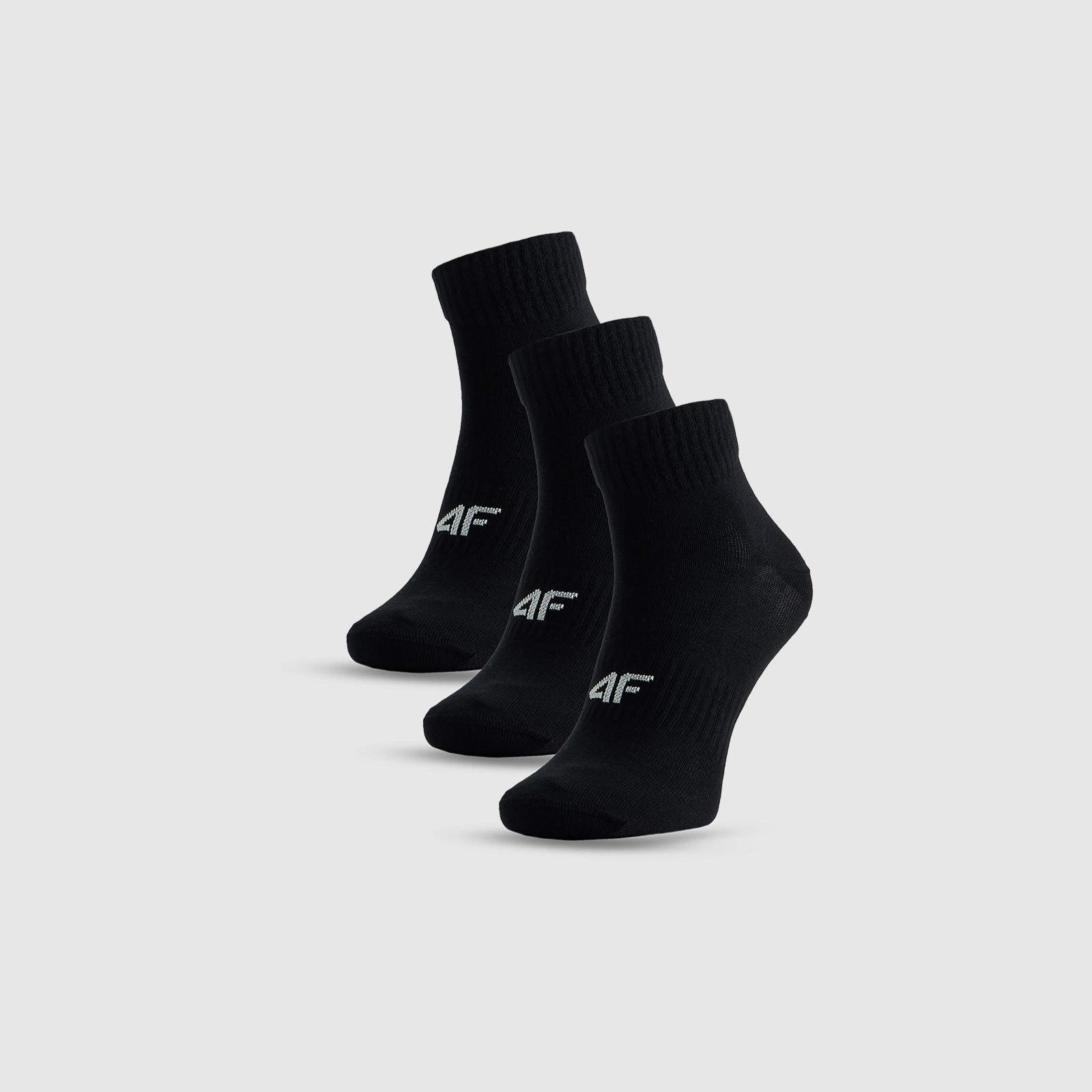 Dlhé ponožky (3-pack) pánske - čierne · záber 1