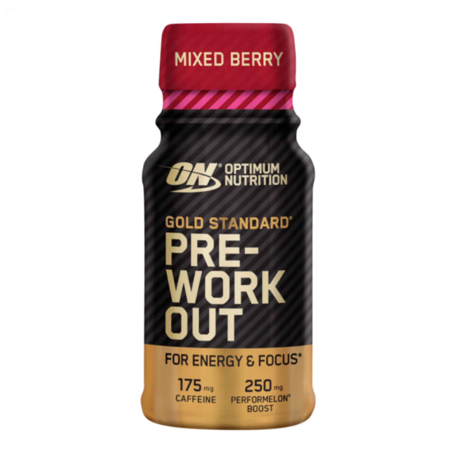 Optimum Nutrition Gold Standard Pre-Workout Shot mix bobuľovitého ovocia - Príchuť: Mix bobuľovitého ovocia | Hmotnosť: 0,72 kg | Objem: 12 x 60 ml · záber 1