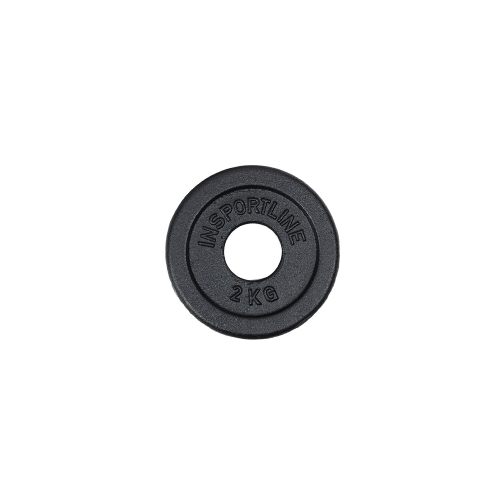 Liatinový olympijský kotúč inSPORTline Castblack OL 2 kg 50 mm · záber 1