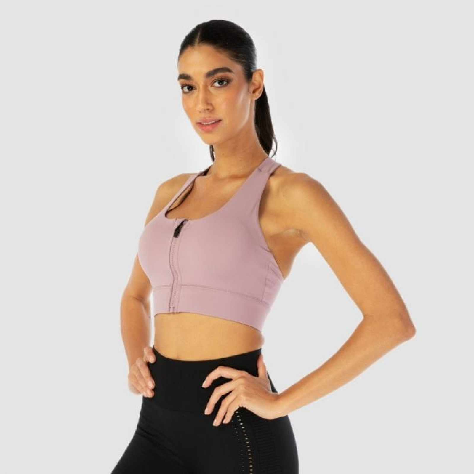 SQUATWOLF Športová podprsenka Zip Up Infinity Elderberry XS · záber 1