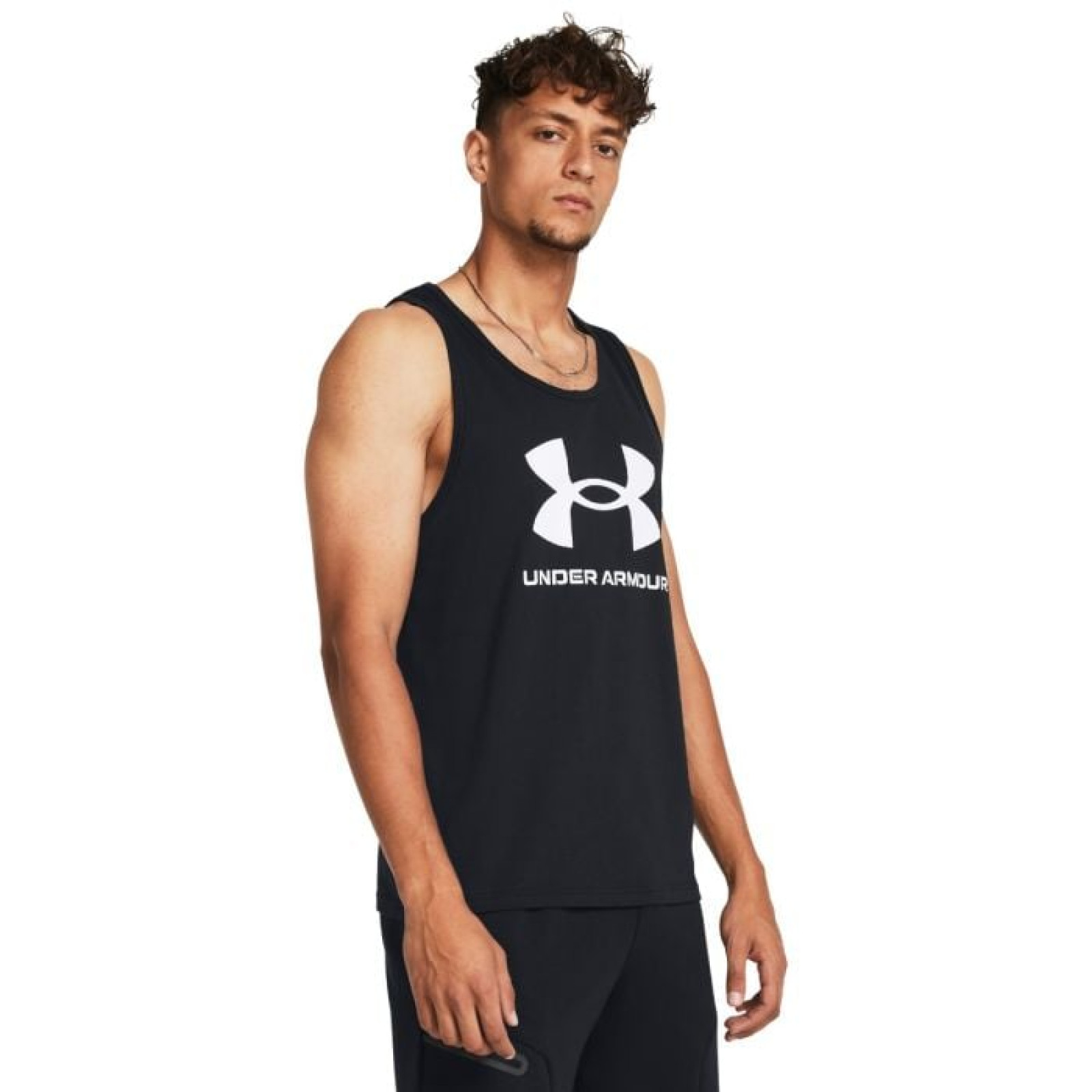 Under Armour Tielko SPORTSTYLE LOGO TANK Black SS · záber 1