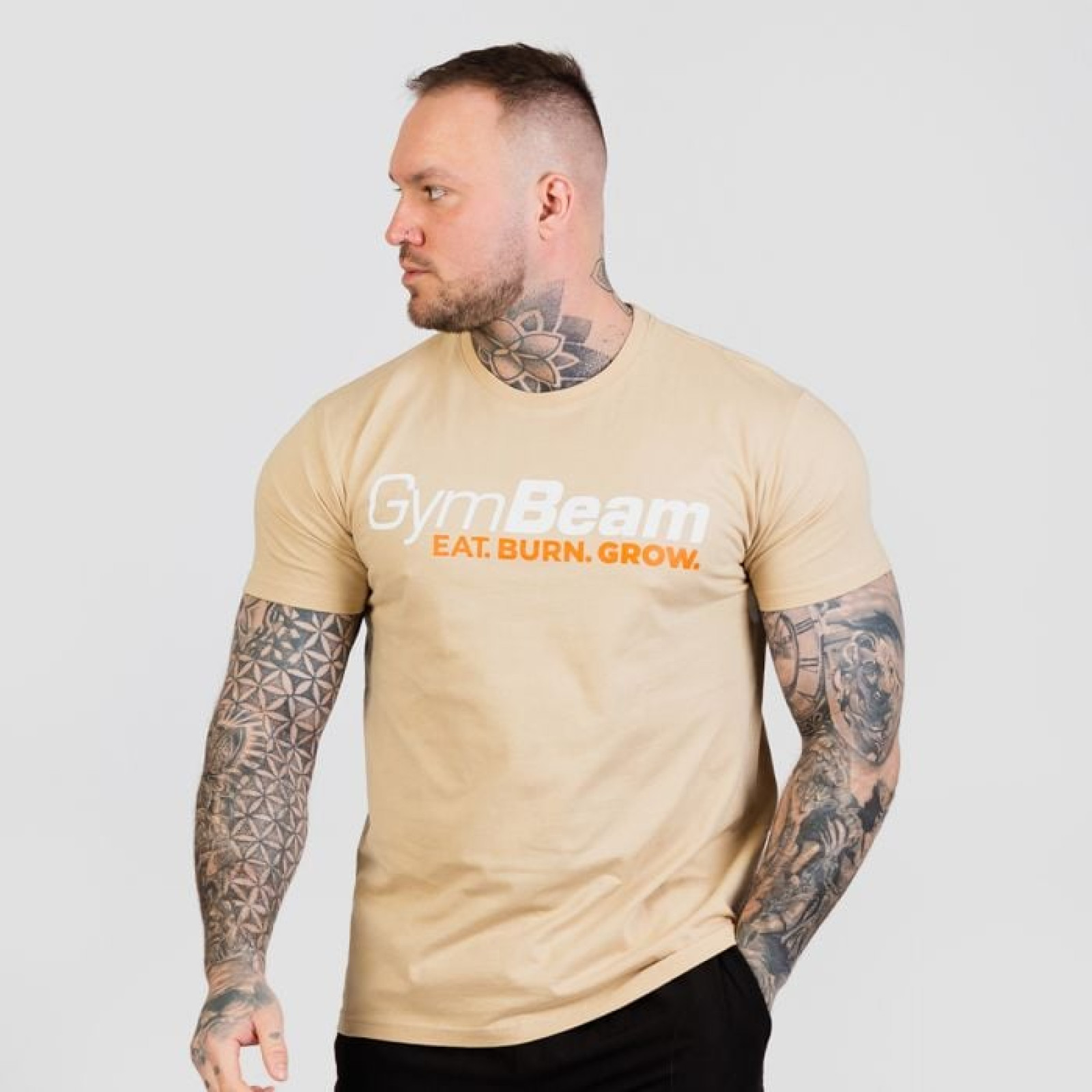 GymBeam Tričko Grow Sand MM · záber 1