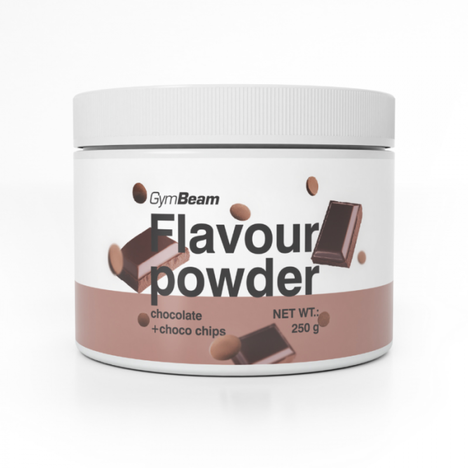 GymBeam Flavour powder čokoláda a čokoládové kúsky · záber 1