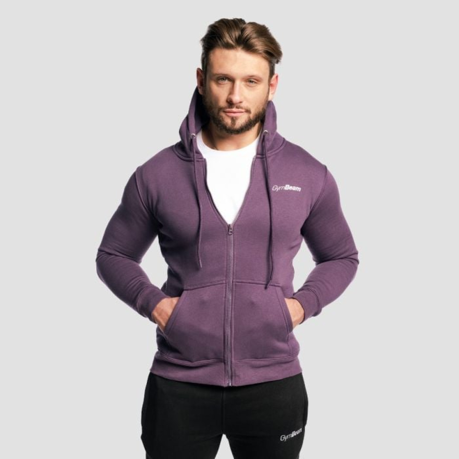 GymBeam Mikina Zipper Hoodie Obsidian XXXL · záber 1