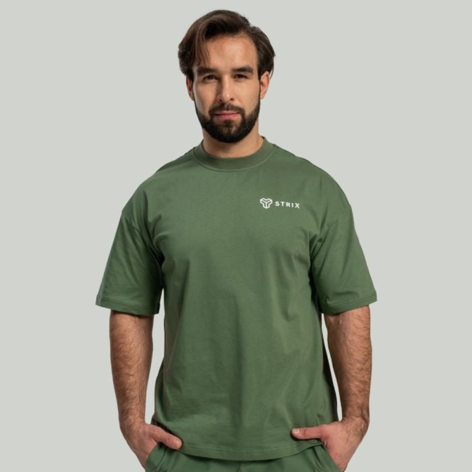 STRIX Tričko Oversized Cedar Green LL · záber 1