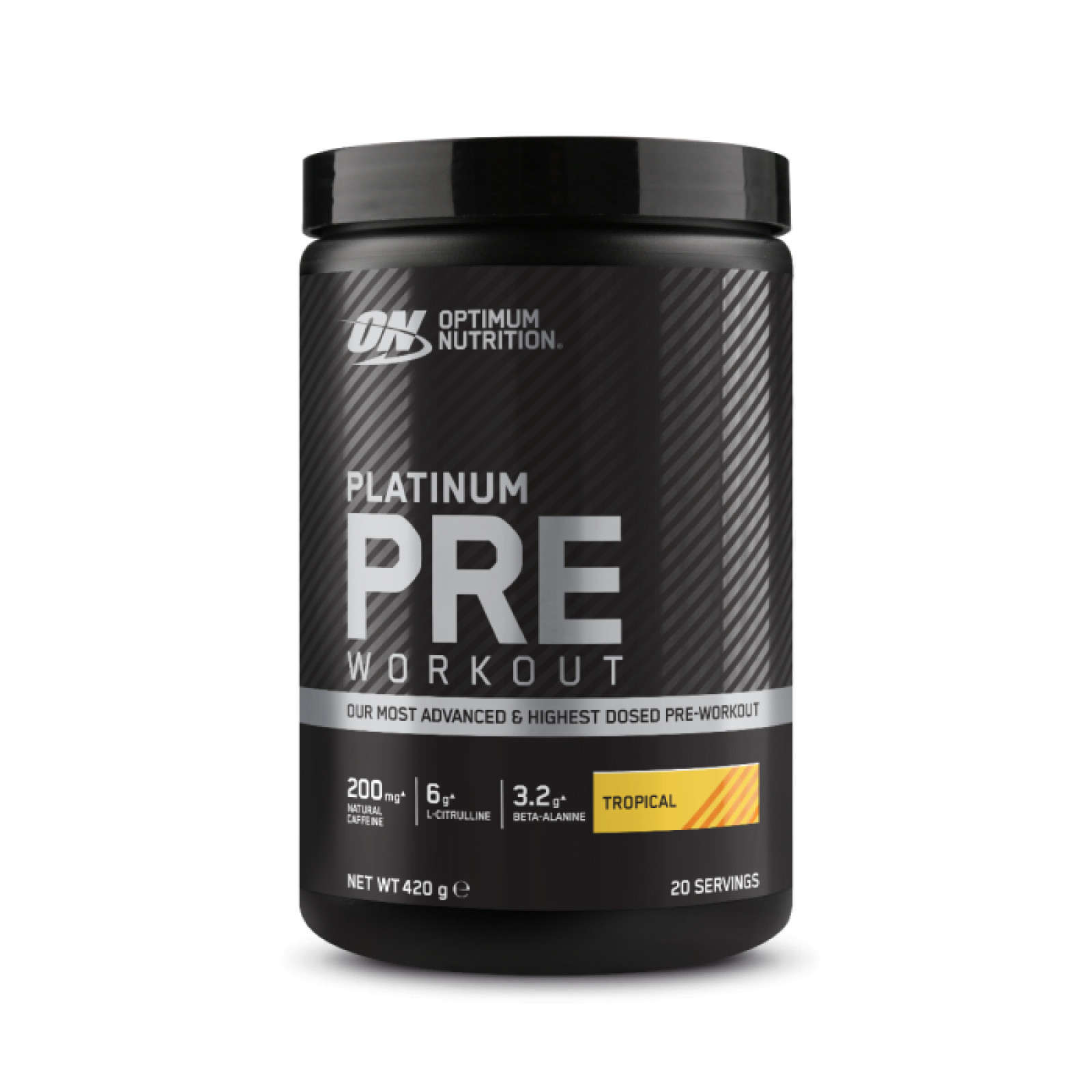 Optimum Nutrition PLATINUM Pre Workout tropical · záber 1