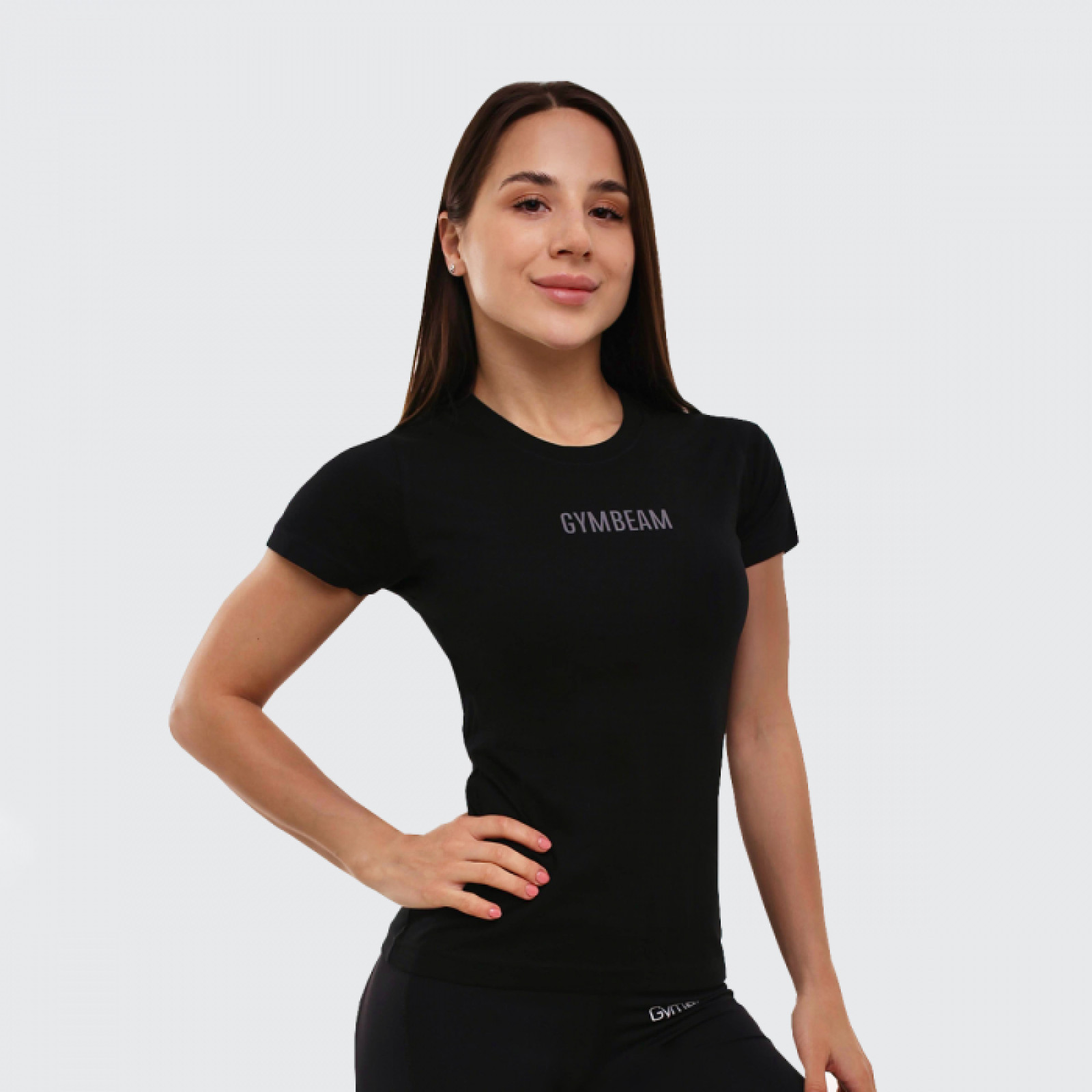 GymBeam Dámske tričko FIT Black XL · záber 1