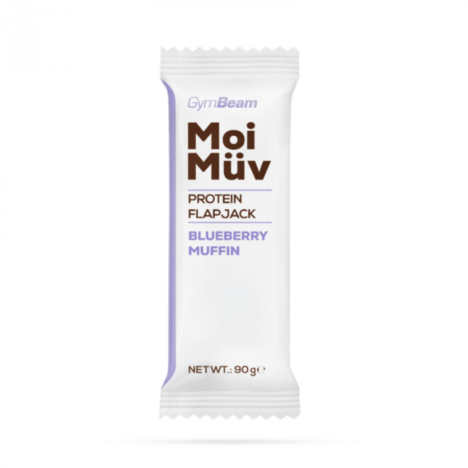 GymBeam MoiMüv Protein Flapjack čučoriedkový muffin - Príchuť: Čučoriedkový muffin | Hmotnosť: 0,09 kg | Balenie: 144 · záber 1