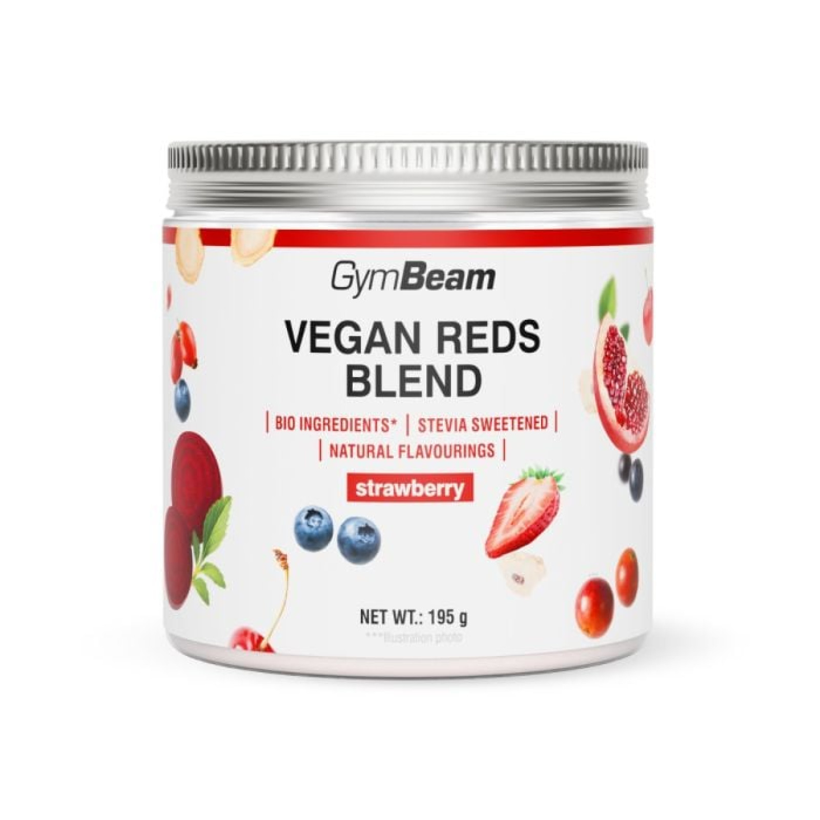 GymBeam Vegan Reds Blend jahoda · záber 1