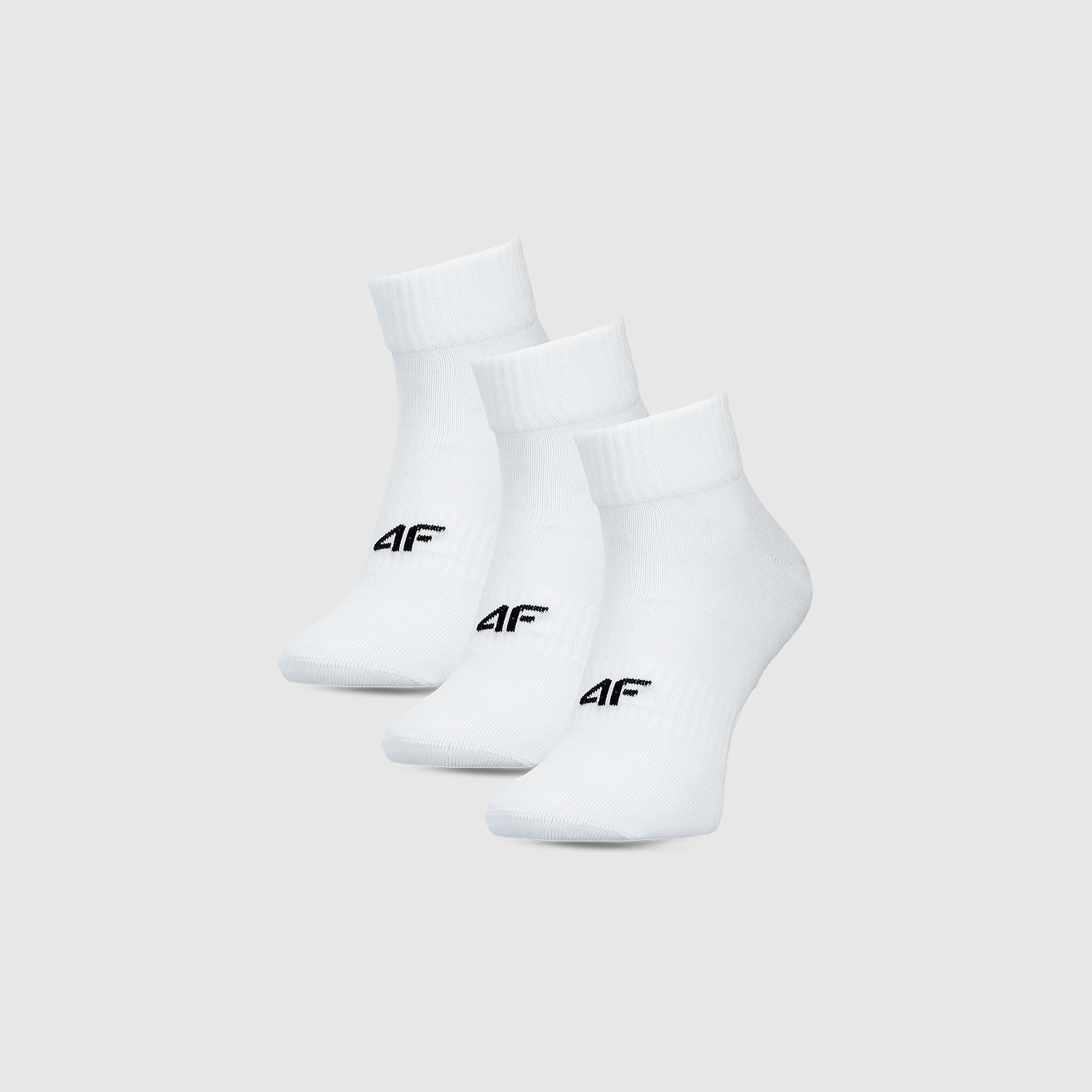 Pánske casual ponožky pred členok (3-pack) - biele · záber 1