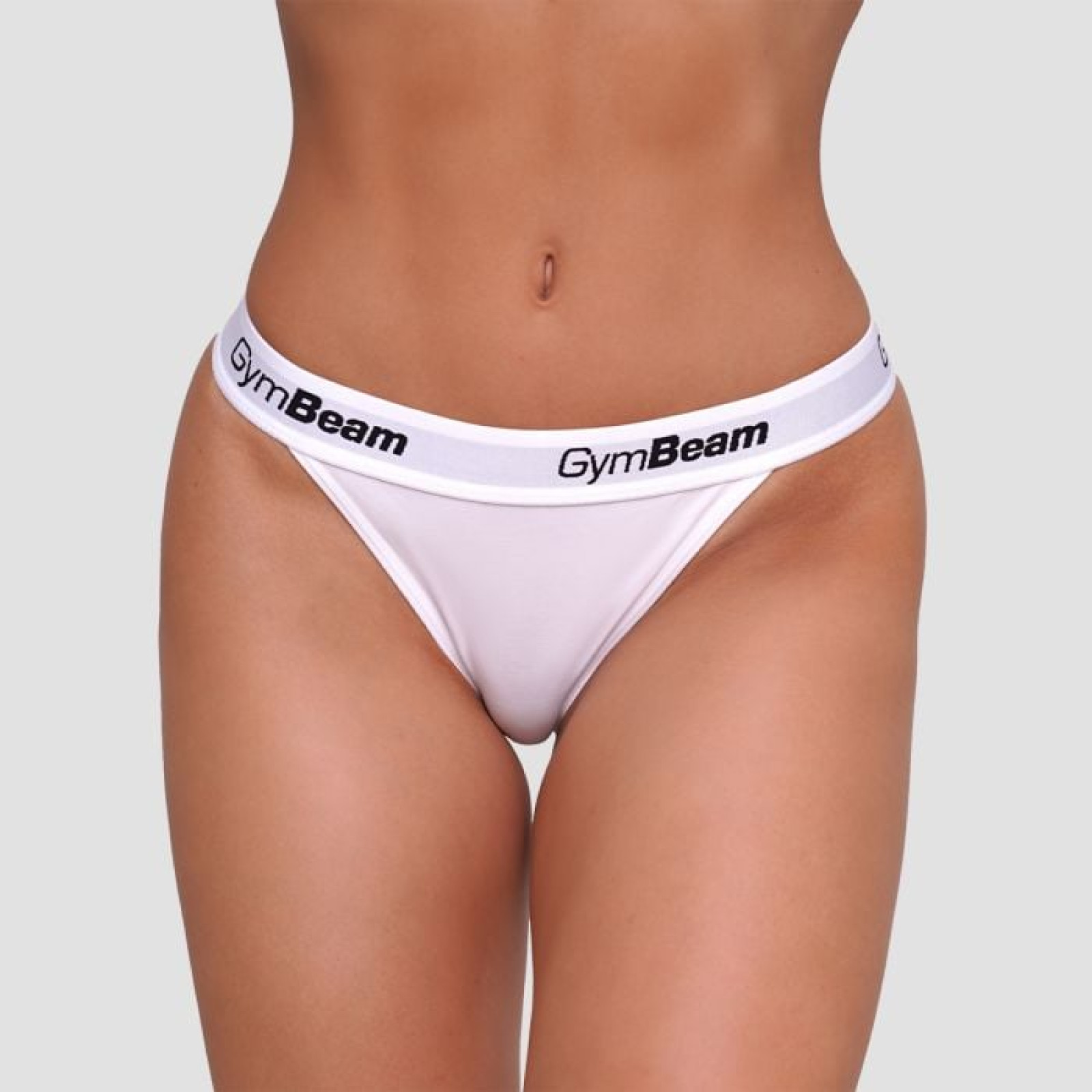GymBeam Nohavičky Tanga 3Pack White MM · záber 1
