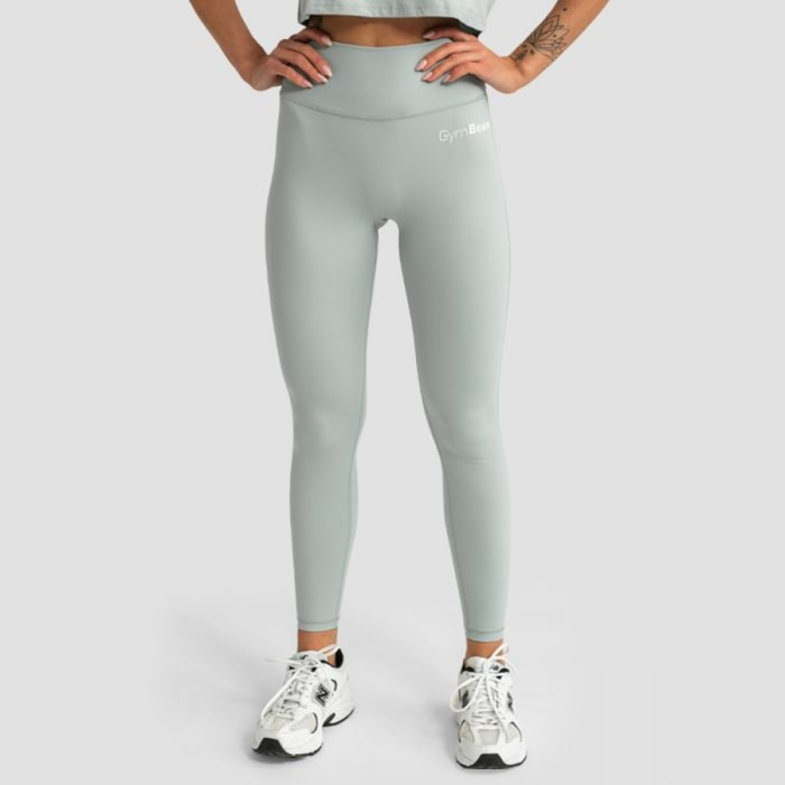 GymBeam Dámske legíny High-waist Limitless Eucalypt MM · záber 1