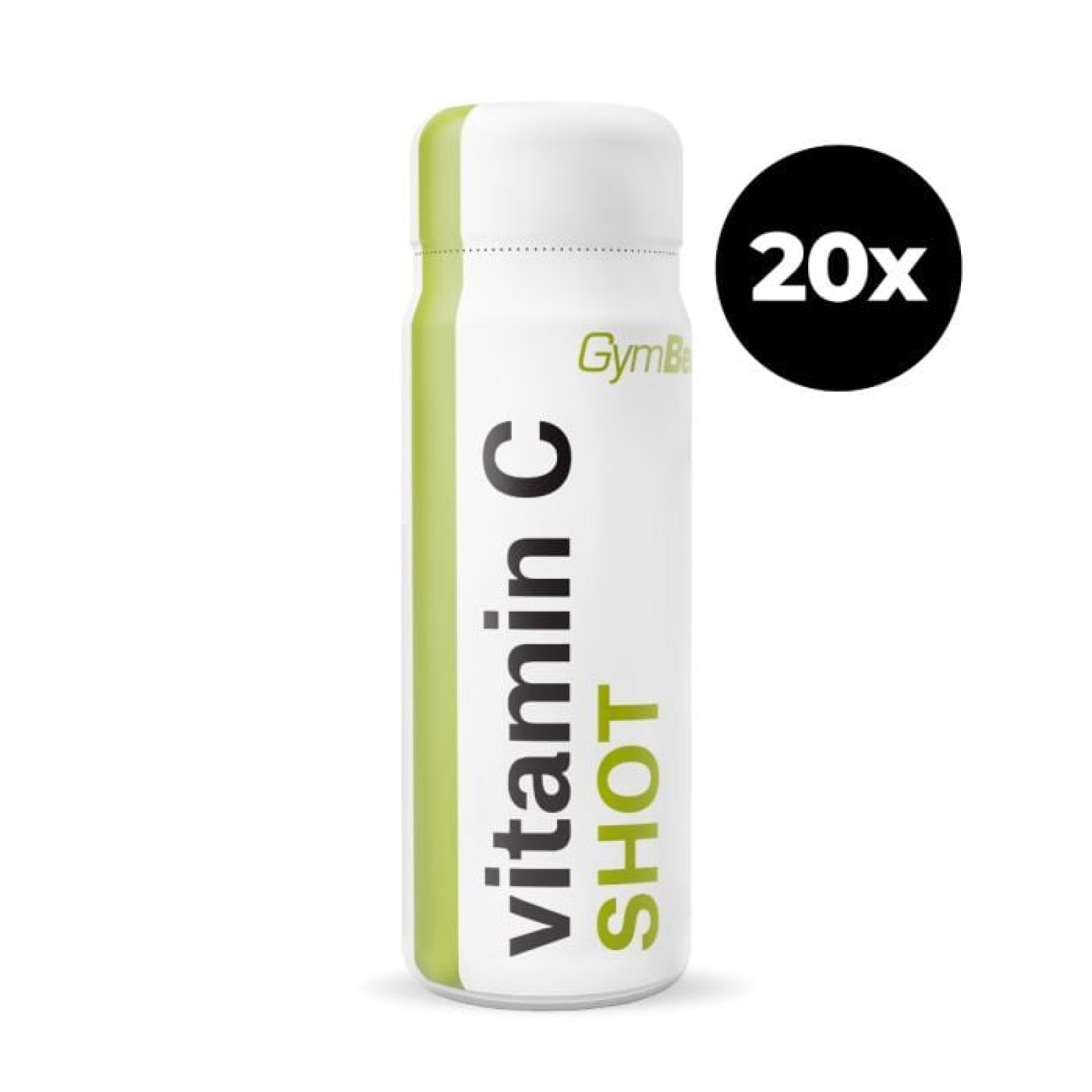 GymBeam Vitamin C shot citrón limetka - Príchuť: Citrón limetka | Objem: 20 x 60 ml · záber 1