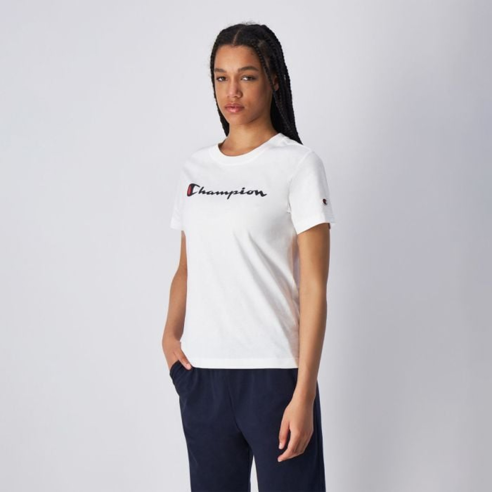 Champion Dámske tričko Big Logo Jersey White SS · záber 1