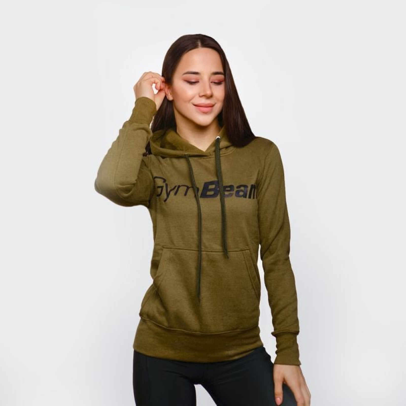 GymBeam Dámska Mikina Athlete Military Green XL · záber 1