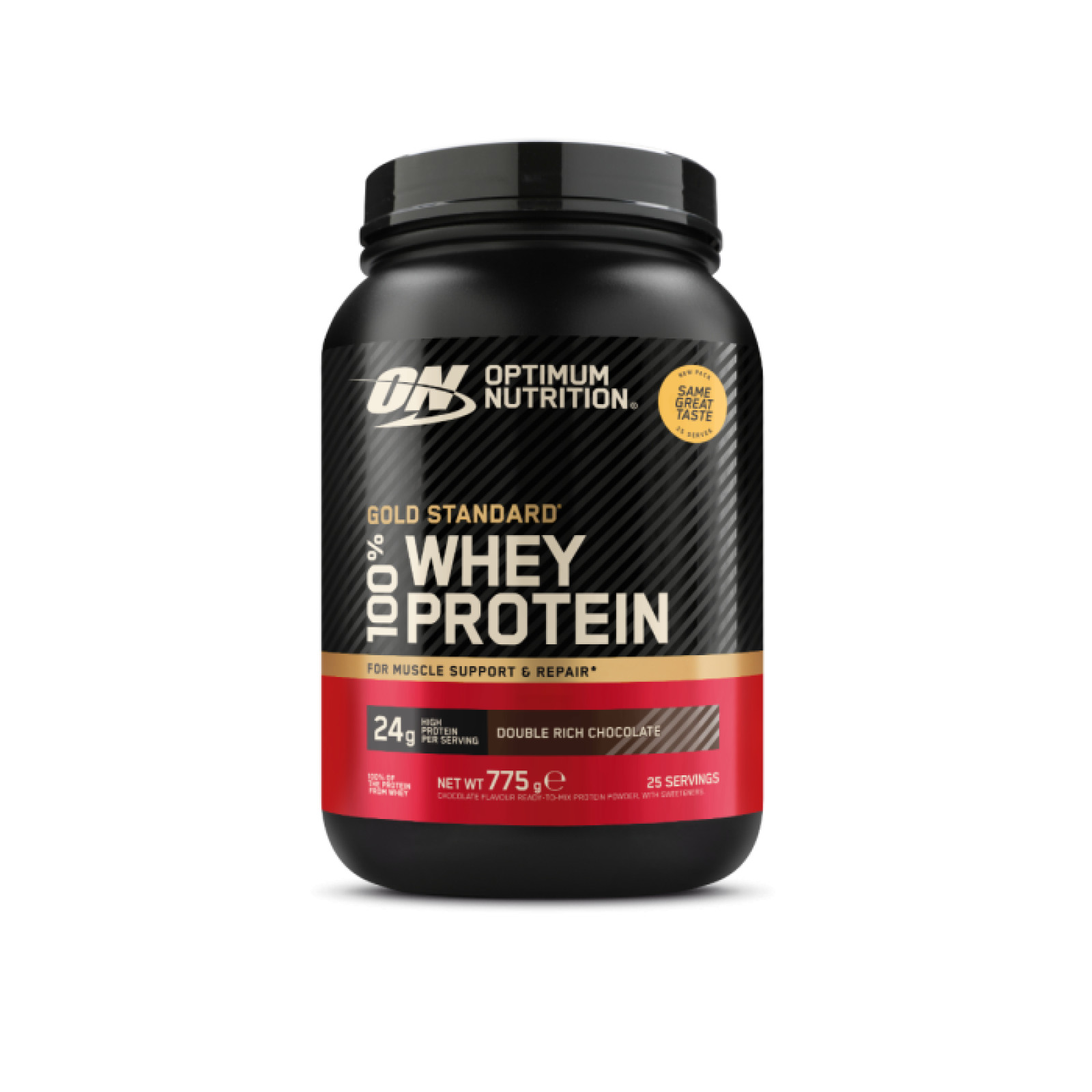 Optimum Nutrition 100 Whey Gold Standard dvojitá bohatá čokoláda - Príchuť: Dvojitá bohatá čokoláda | Hmotnosť: 0,768 kg | Balenie: 6 · záber 1