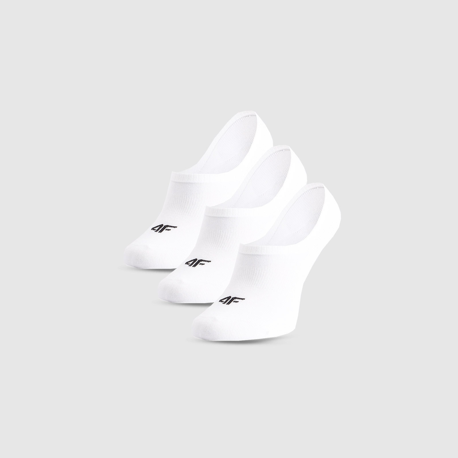 Dámske casualové ponožky pod členok (3-pack) - biele · záber 1