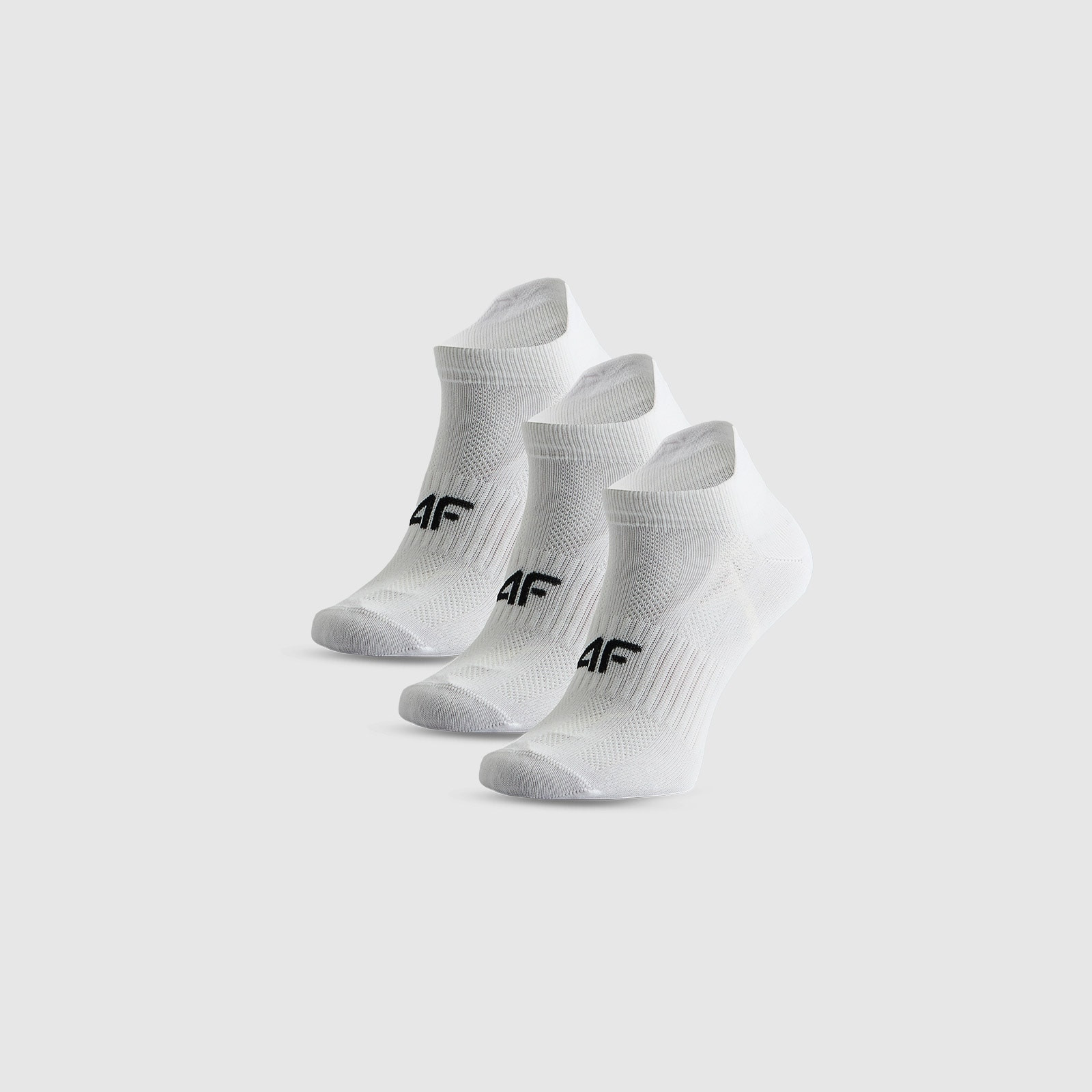 Dievčenské športové členkové ponožky (3-pack) - biele · záber 1