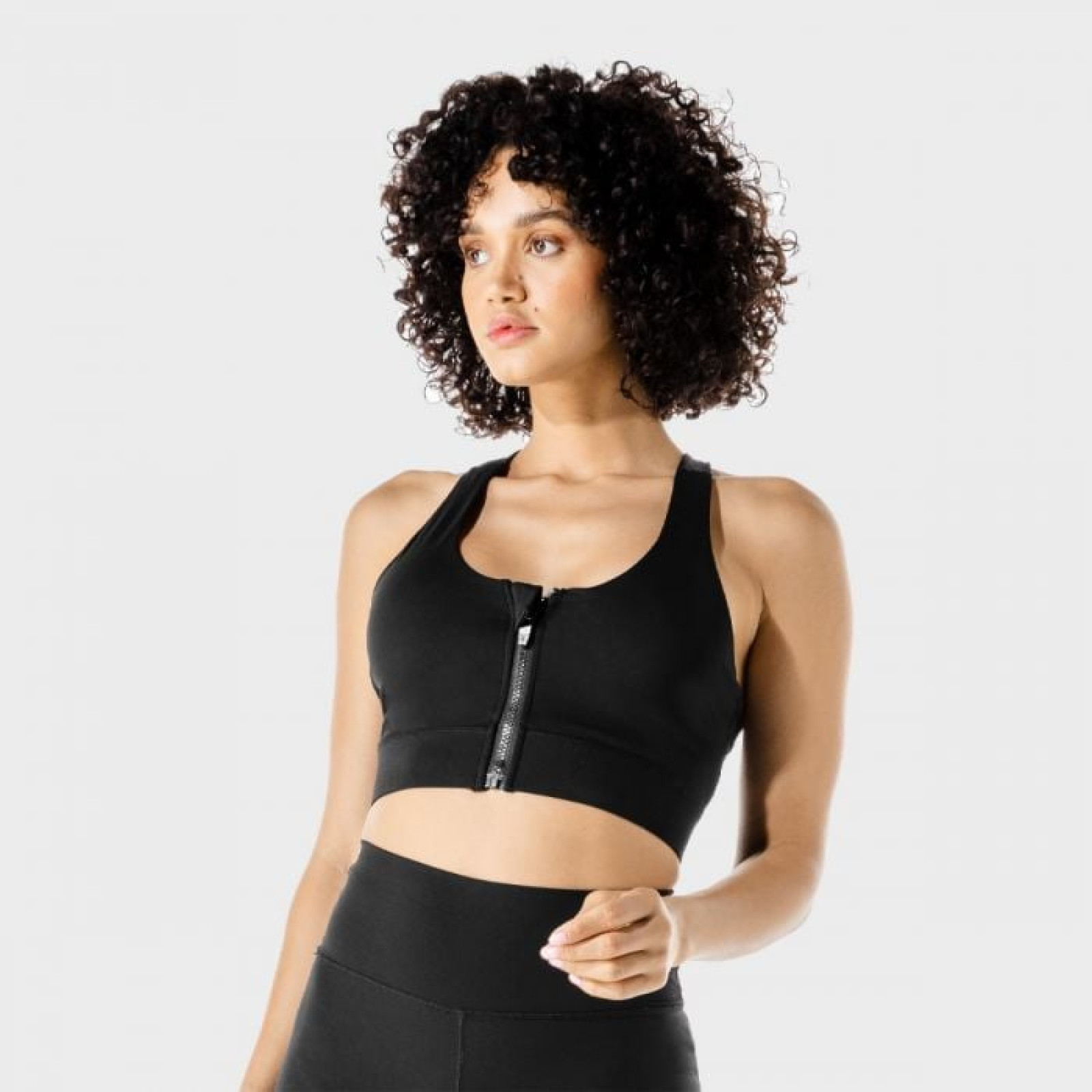 SQUATWOLF Športová podprsenka Zip Up Black XS · záber 1