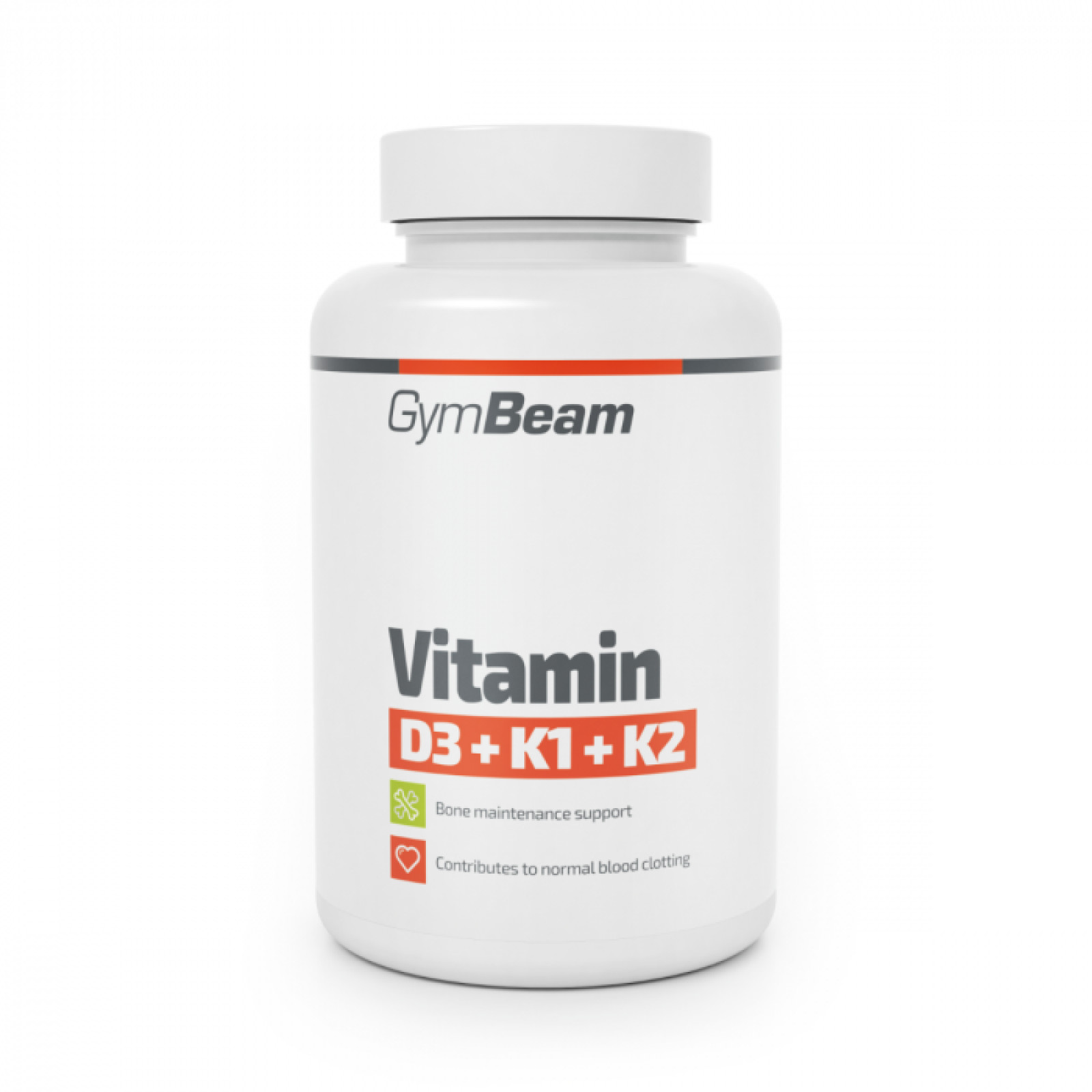 GymBeam Vitamín D3+K1+K2 bez príchute - Príchuť: Bez príchute | Hmotnosť: 0,018 kg | Balenie: 45 · záber 1