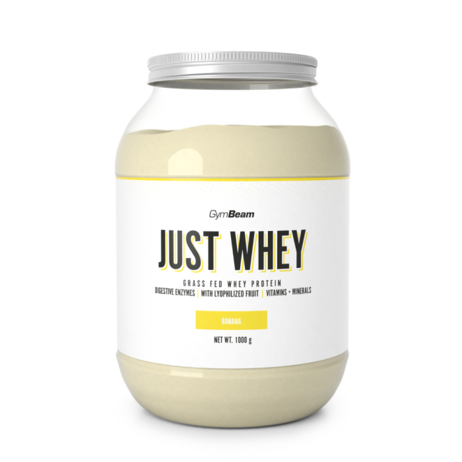 GymBeam Just Whey banán - Príchuť: Banán | Hmotnosť: 1 kg | Objem: 1000 g · záber 1