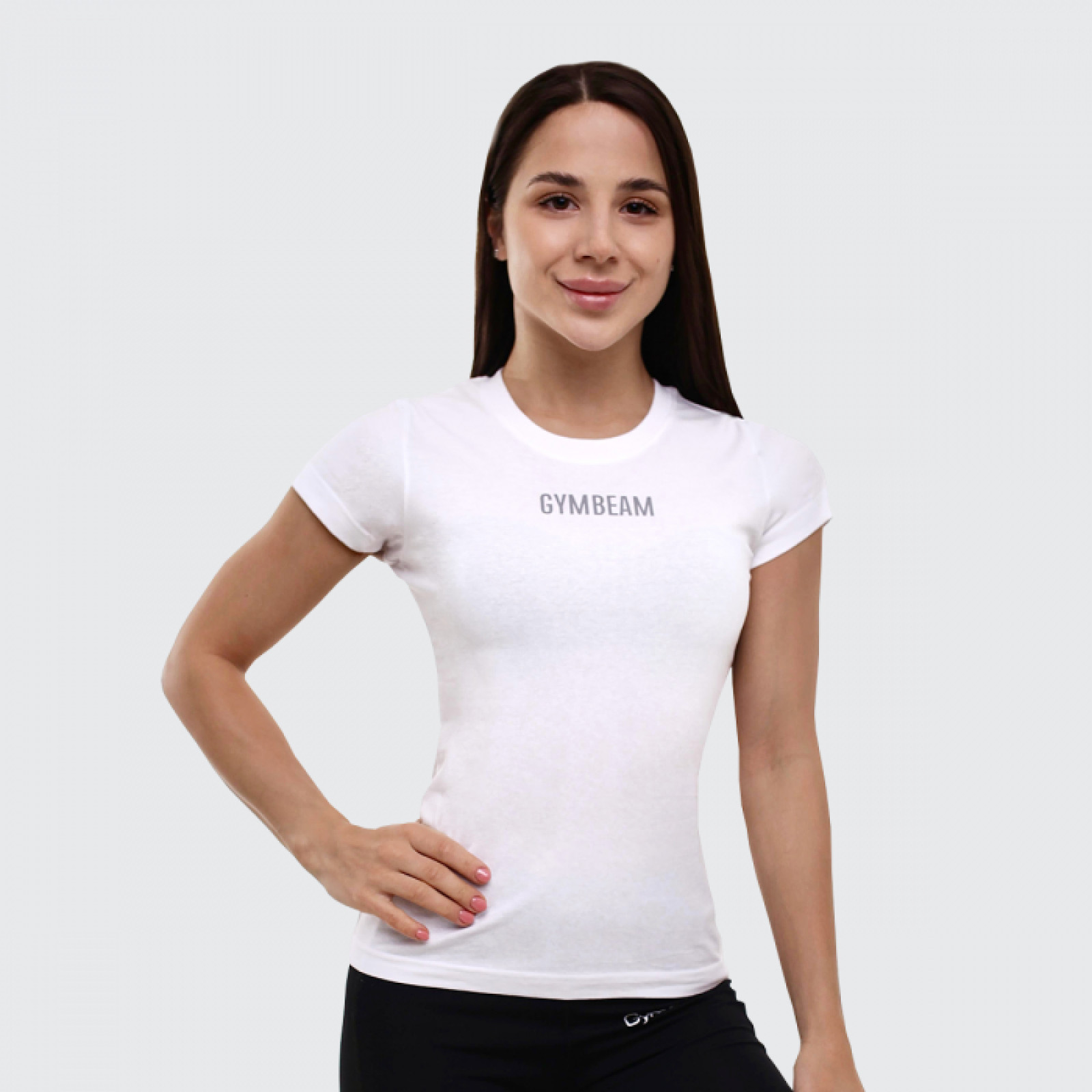 GymBeam Dámske tričko FIT White M · záber 1
