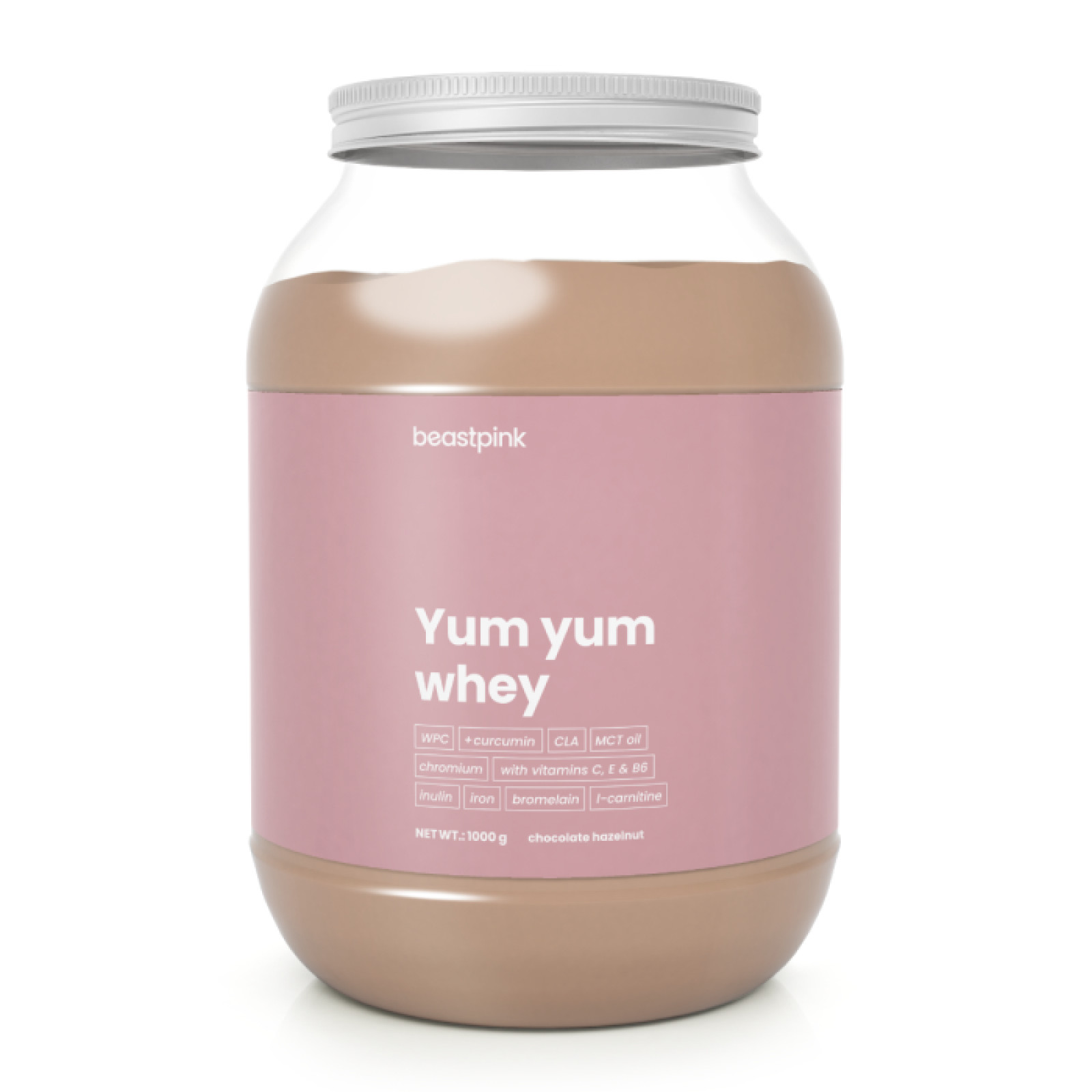 BeastPink Yum Yum Whey čokoláda lieskový oriešok · záber 1