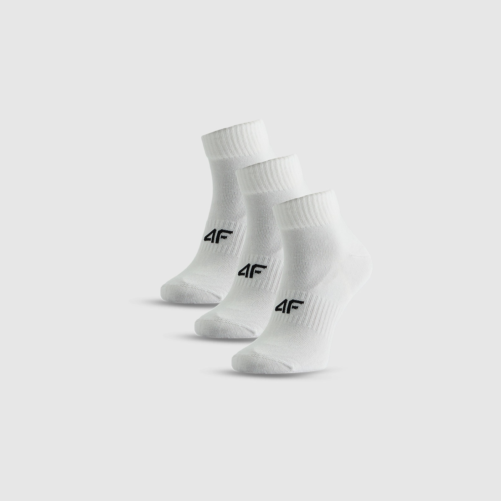 Dlhé ponožky (3-pack) pánske - biele · záber 1