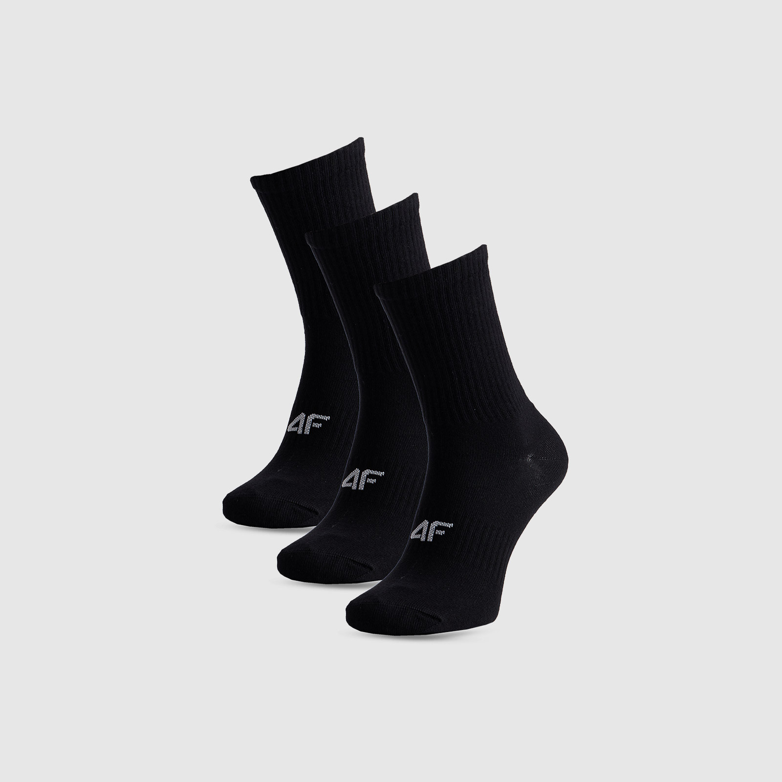 Dámske casual ponožky nad členok (3-pack) - čierne · záber 2