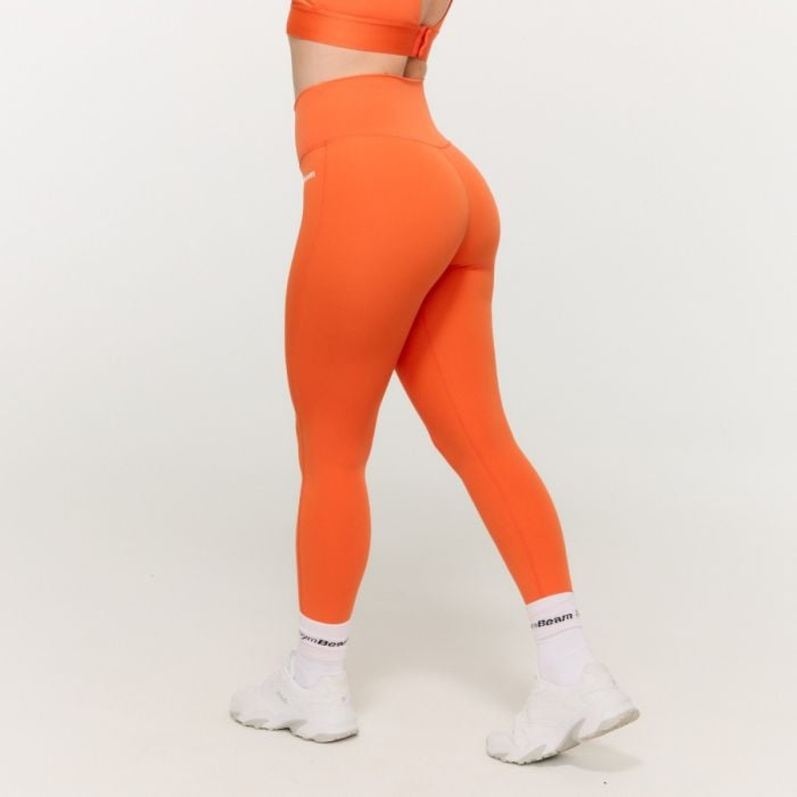 GymBeam Dámske legíny High-waist Limitless Orange SS · záber 1
