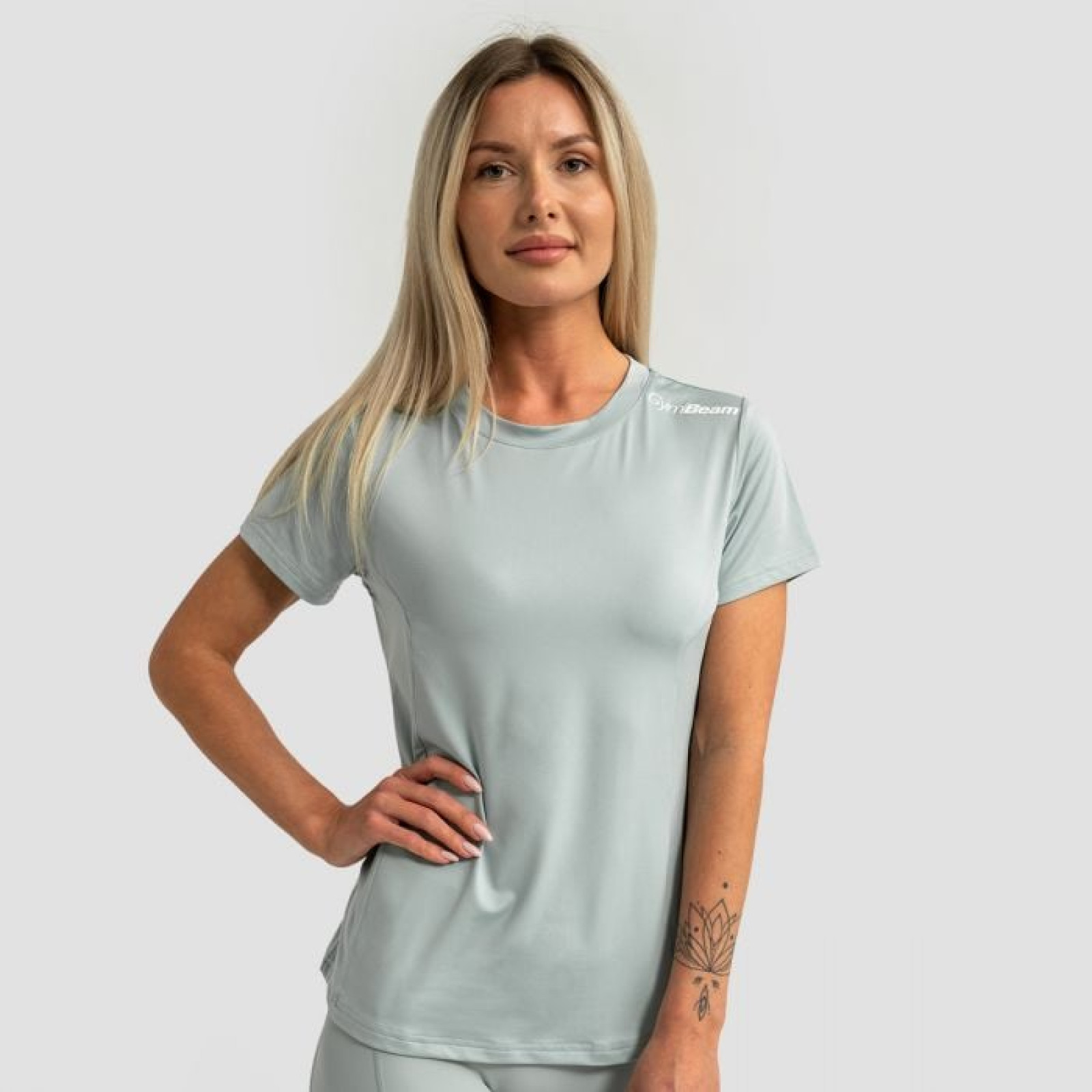GymBeam Dámske športové tričko Limitless Eucalypt LL · záber 1