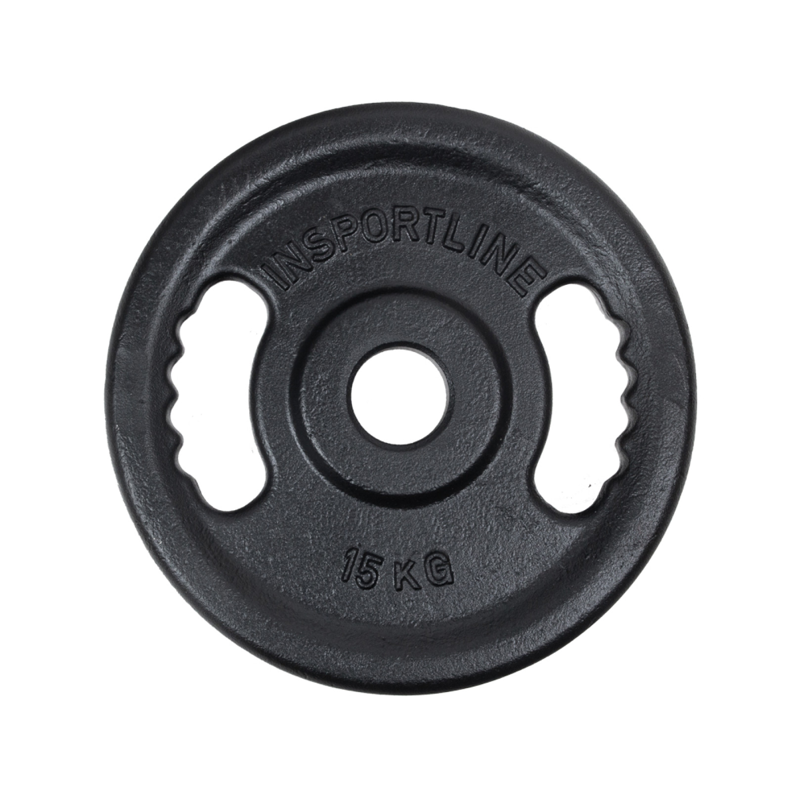 Liatinový olympijský kotúč inSPORTline Castblack OL 15 kg 50 mm · záber 1