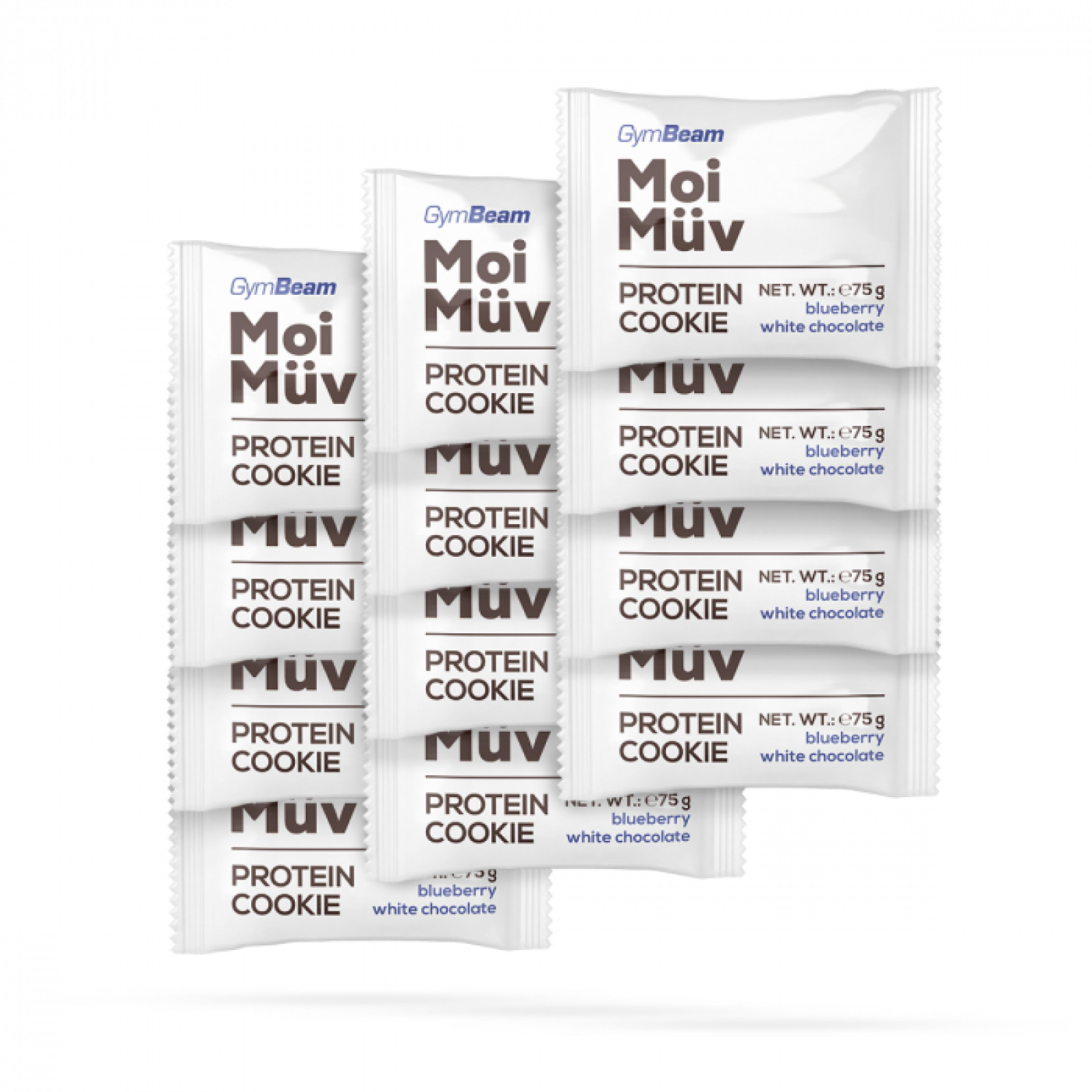 GymBeam MoiMüv Protein Cookie čučoriedka-biela čokoláda - Príchuť: Čučoriedka-biela čokoláda | Hmotnosť: 0,9 kg · záber 1