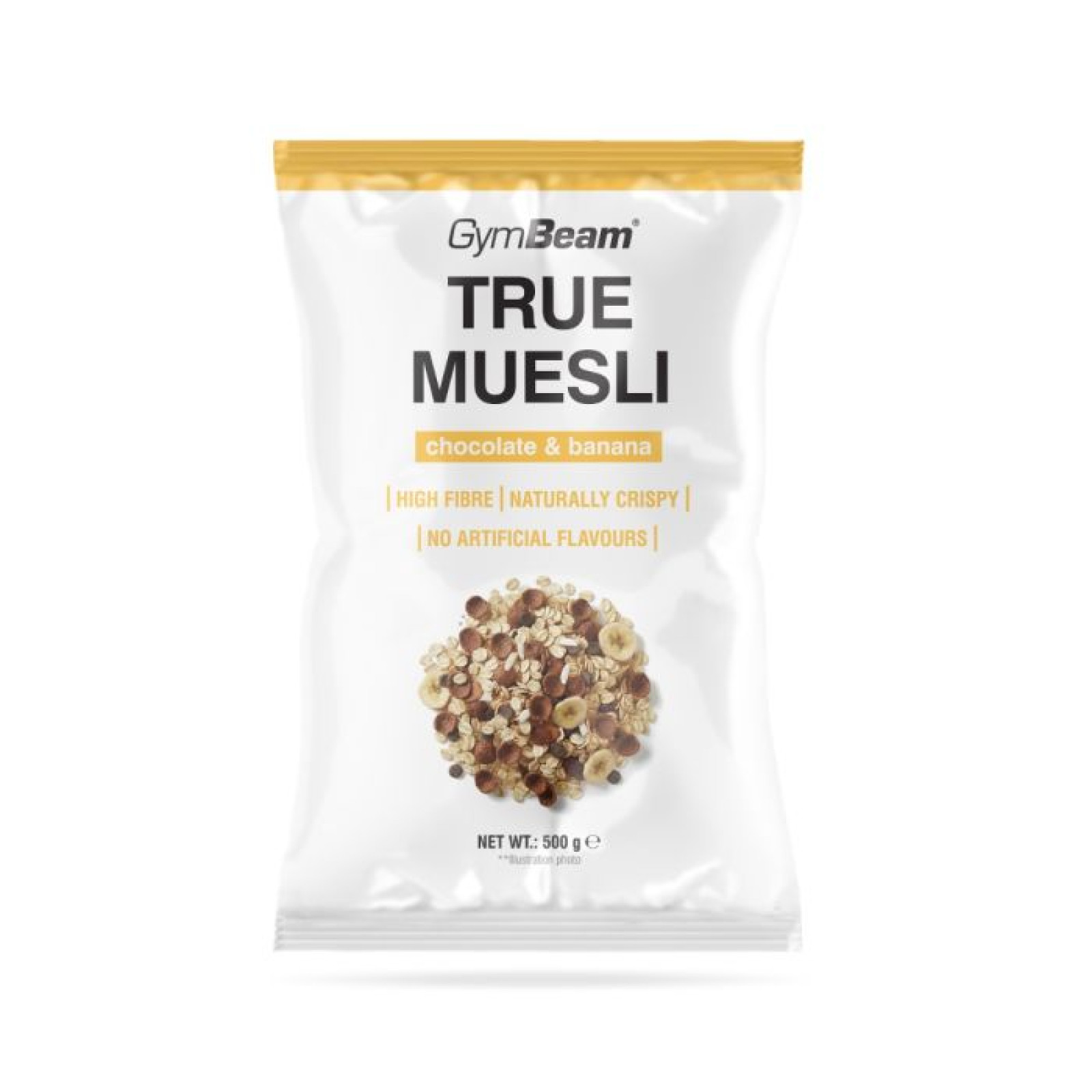 GymBeam True Muesli čokoláda banán · záber 1