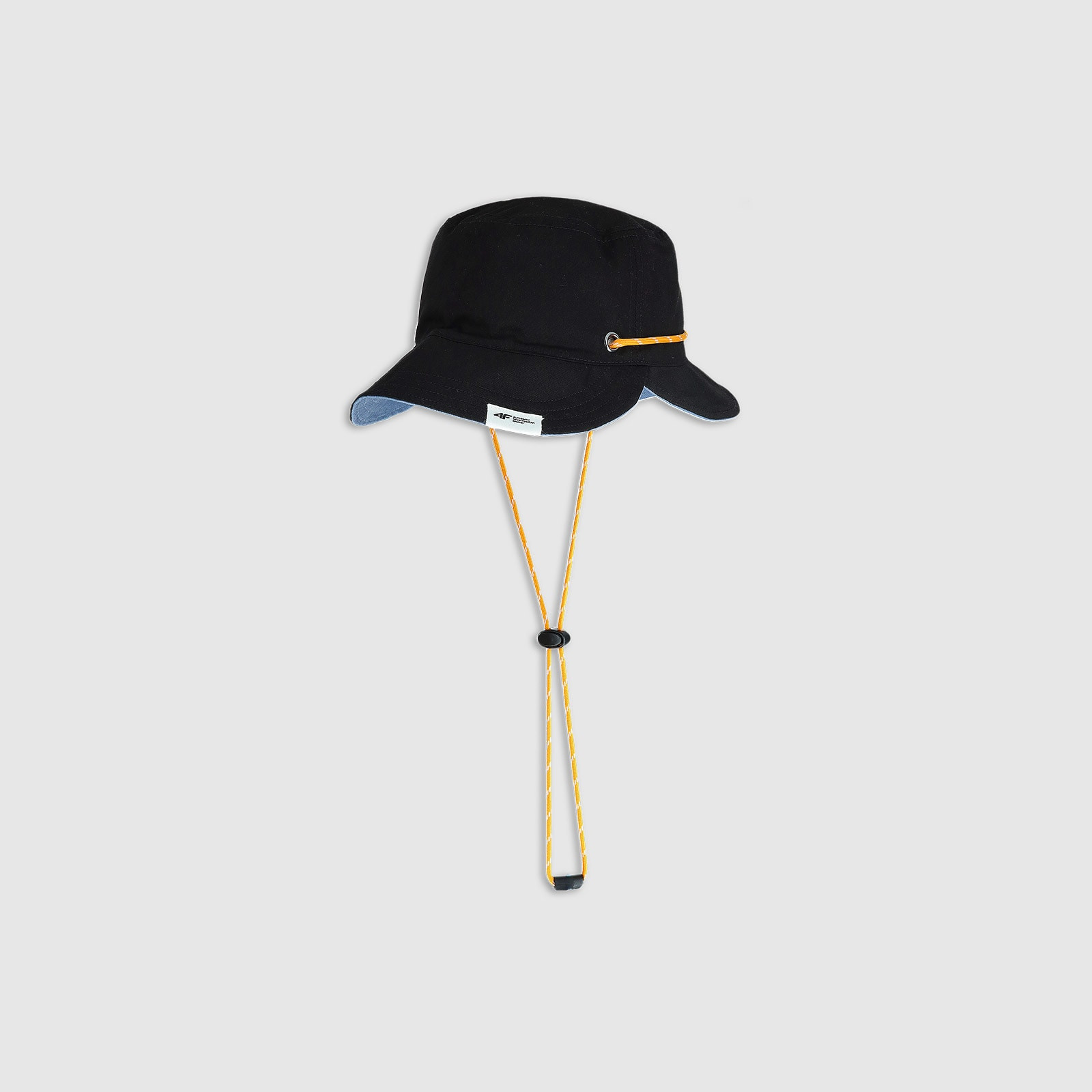 Unisex obojstranný klobúk typu bucket hat - modrý · záber 1