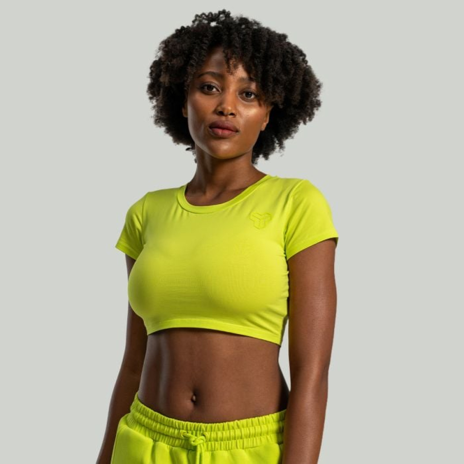 STRIX Dámske tričko Essential CropTop Chartreuse LL · záber 1