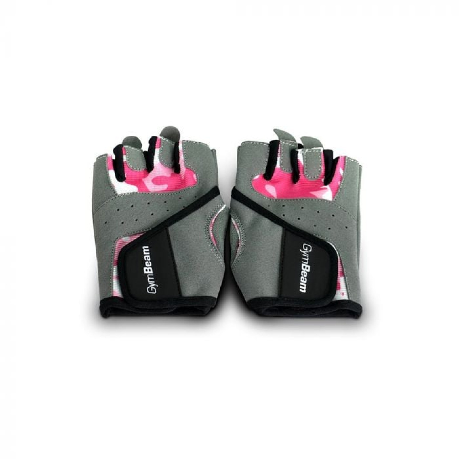 GymBeam Fitness Dámske rukavice Camo Pink S · záber 1