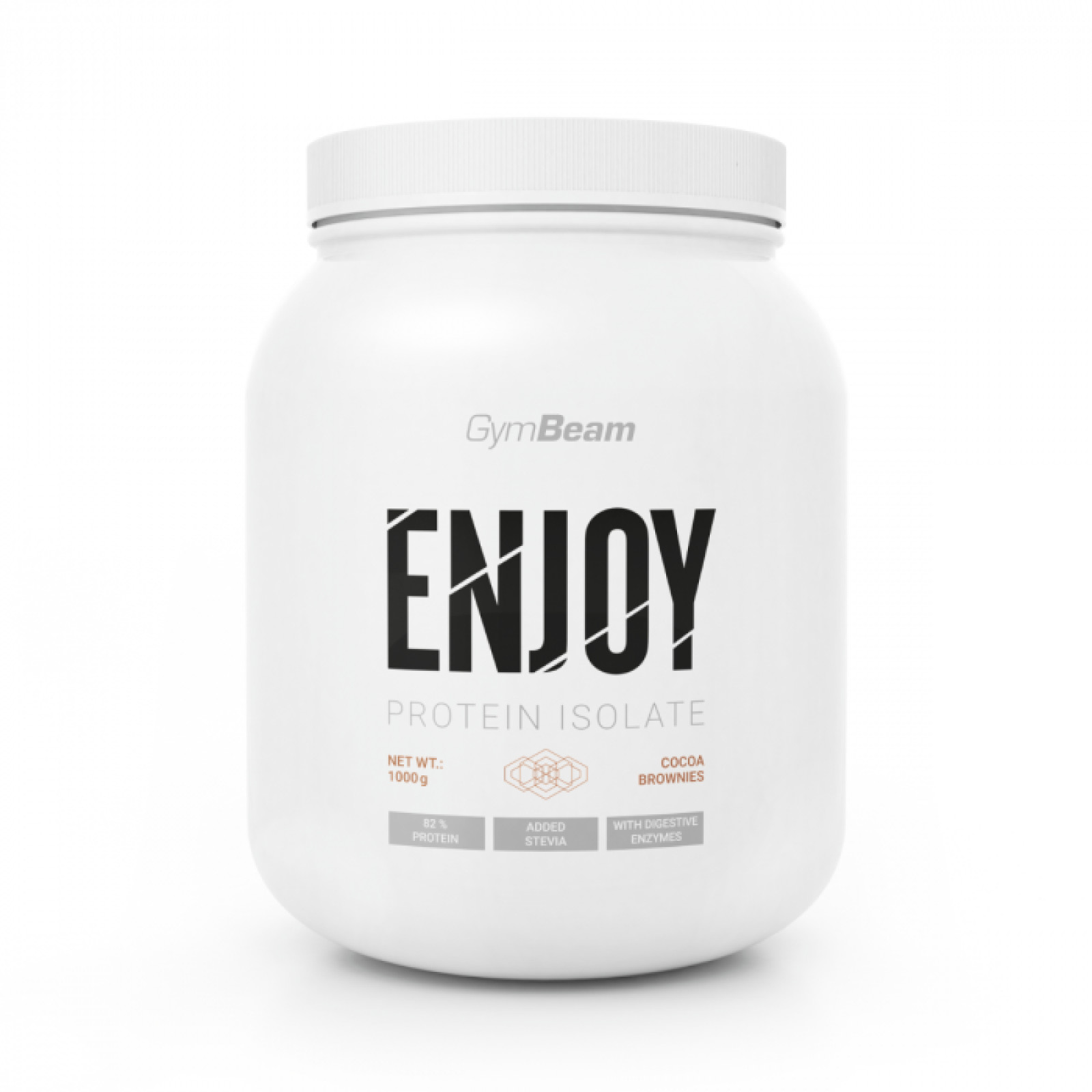 GymBeam ENJOY Protein Isolate cocoa brownies · záber 1